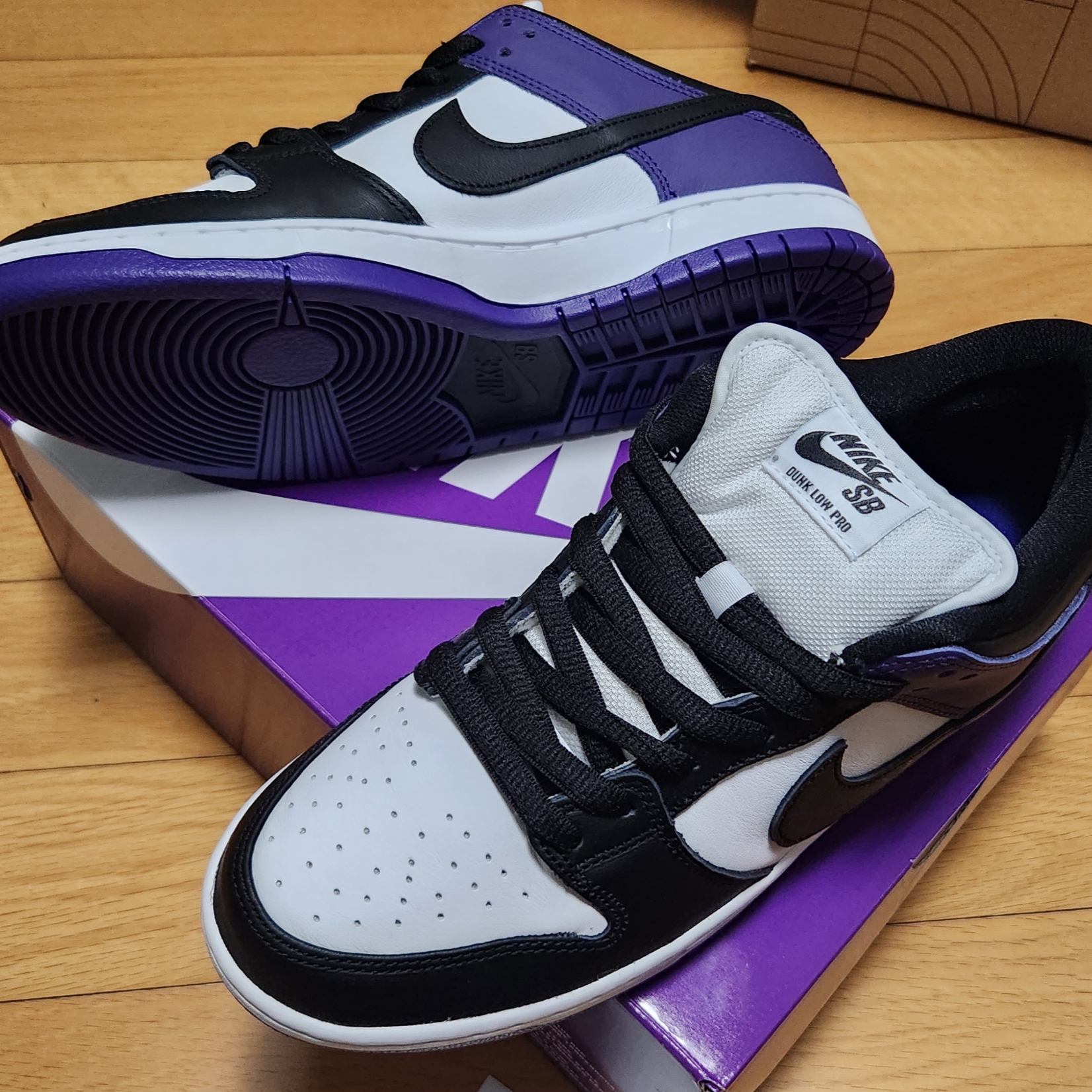 Nike SB Dunk Low Pro Court Purple 착용 스타일
