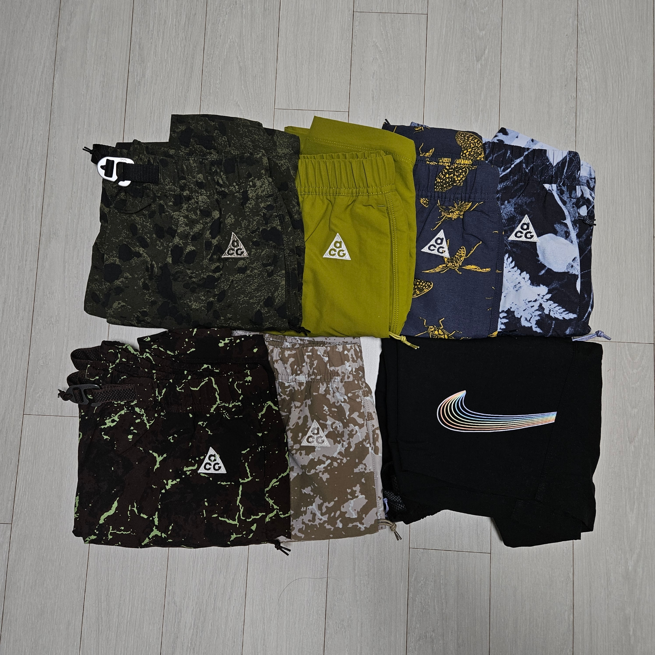 Nike ACG AOP Woven Shorts Hyper Royal - Asia, Nike ACG Woven Shorts Blue gale - Asia 착용 스타일 - 2