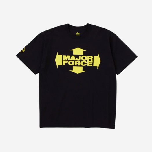 네이버후드 x 메이저 포스 숏슬리브 티셔츠 블랙