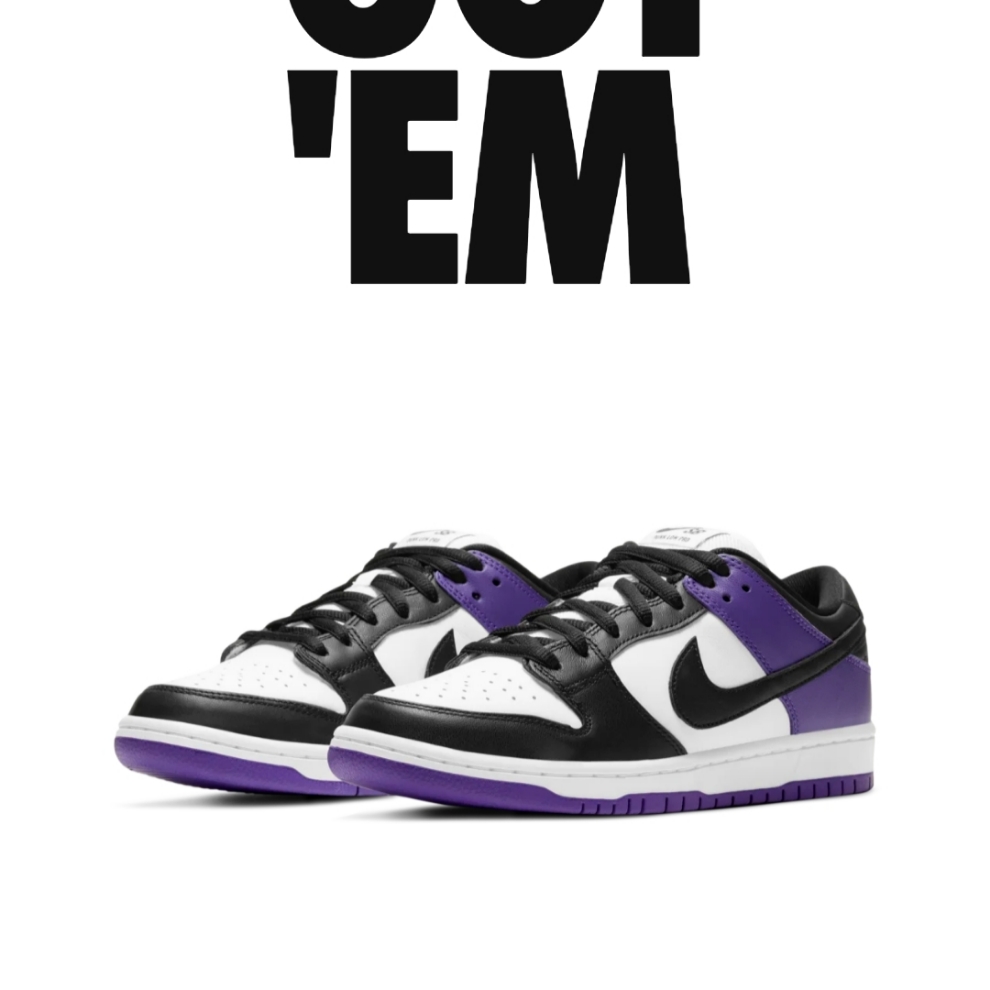 Nike SB Dunk Low Pro Court Purple 착용 스타일 - 3