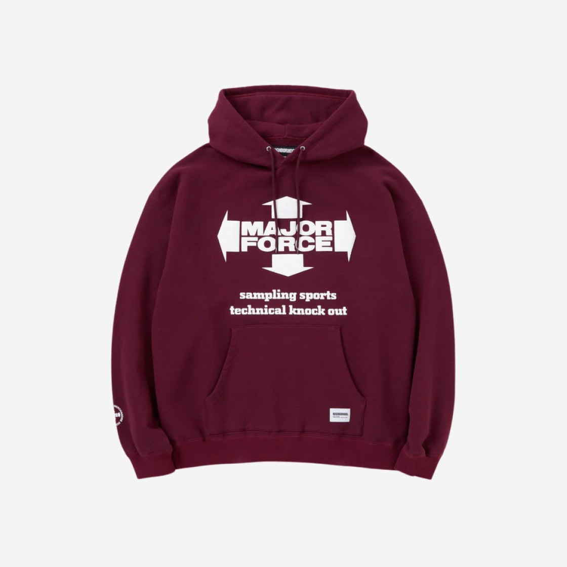 Neighborhood x Major Force LS Sweatparka Burgundy 상세 이미지 1