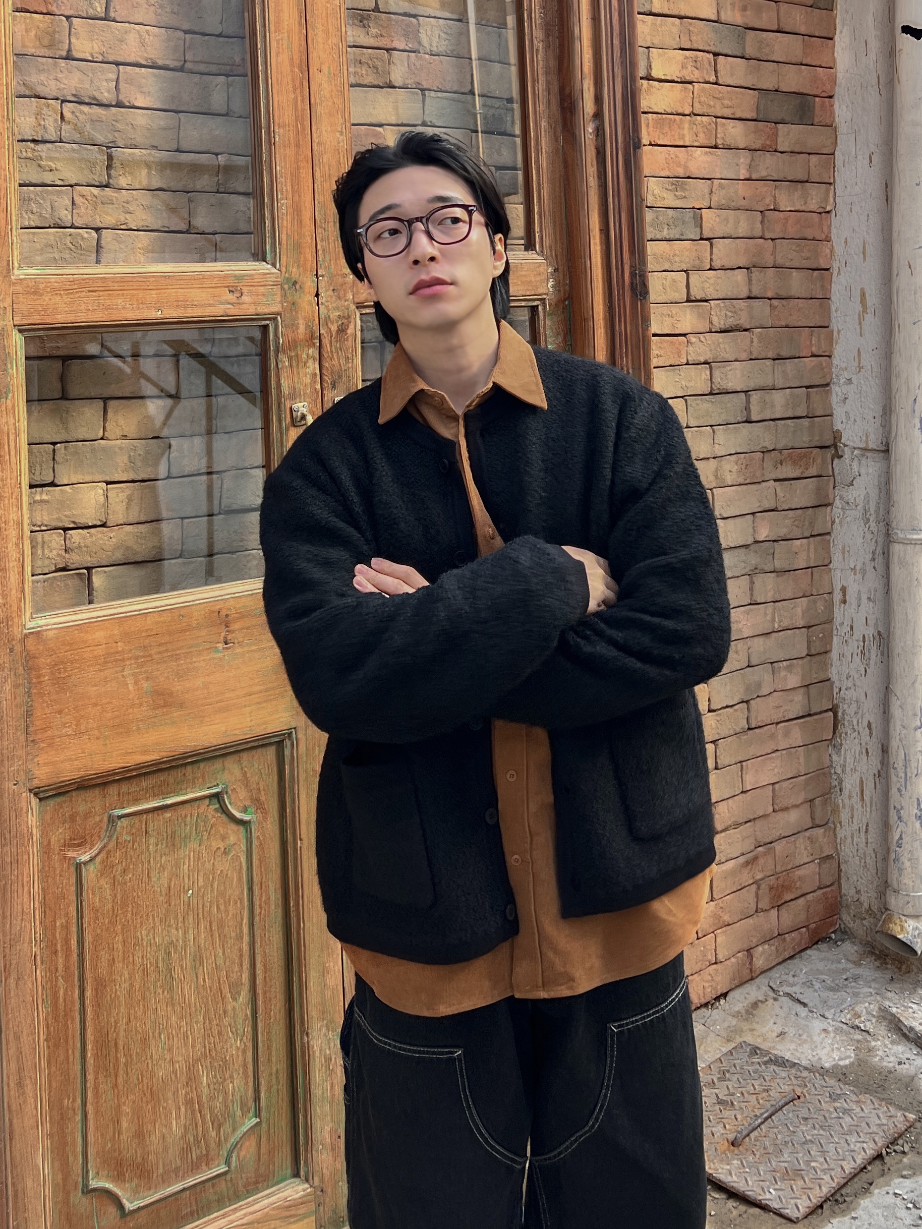 (W) Nike Air Force 1 '07 Cacao Wow 착용 스타일 - 2
