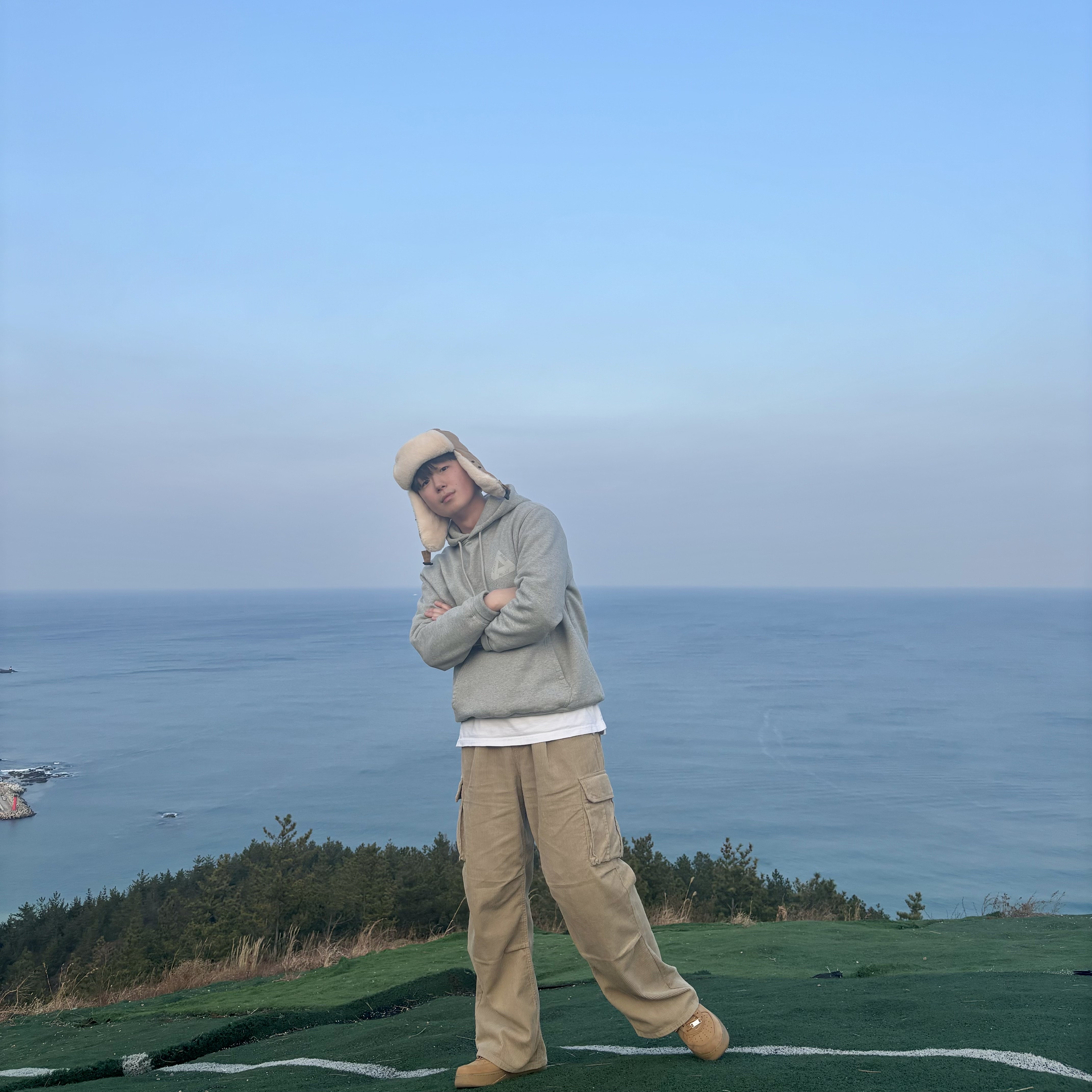 Palace x CK1 Tri-Ferg Hood Grey Marl - 22SS, Nike x Supreme Air Force 1 Low Flax 착용 스타일