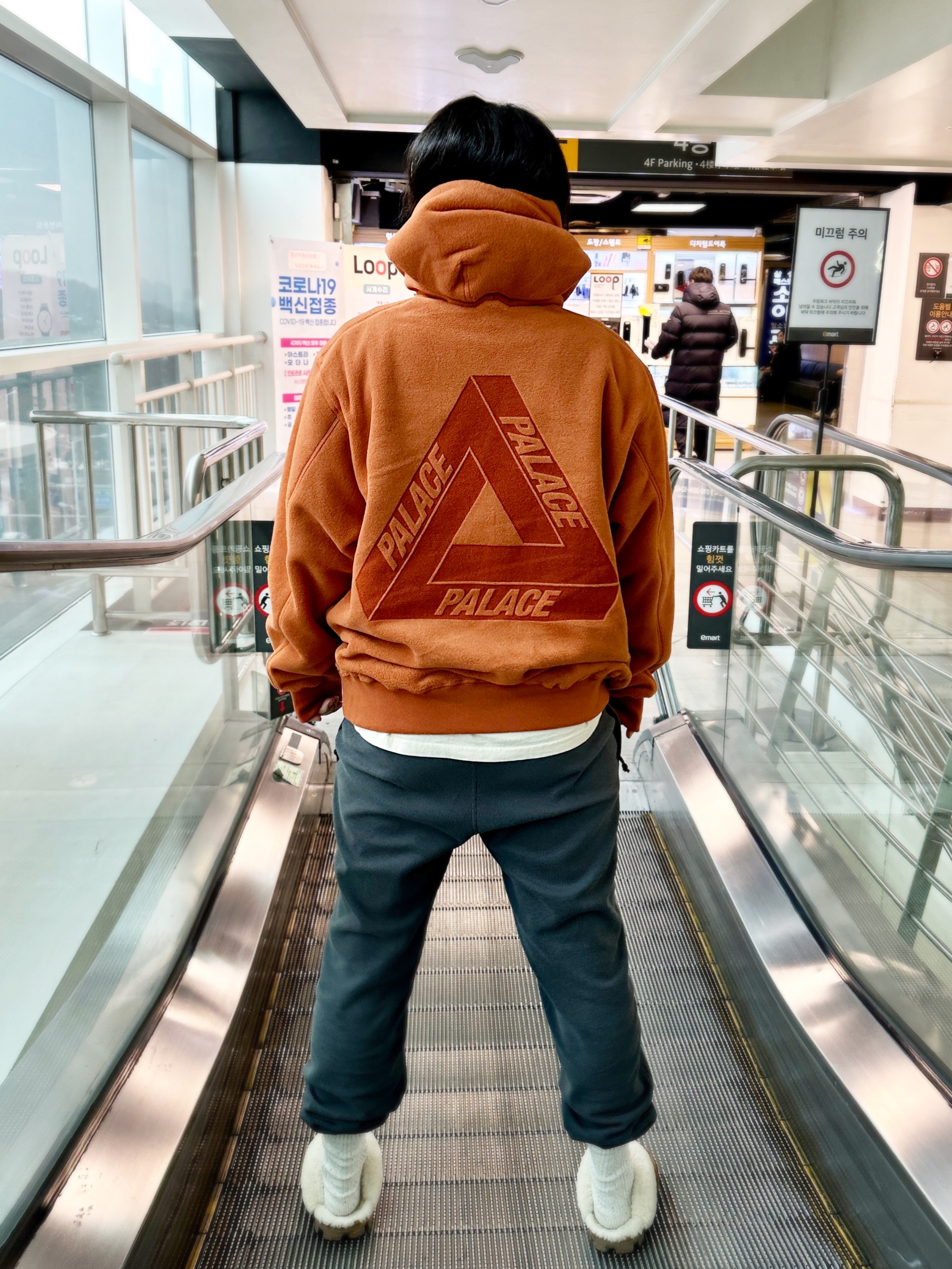 Palace Polartec Lazer Hood Rust - 23FW, (W) Nike ACG Polartec Wolf Tree Pants Off Noir - Asia 착용 스타일