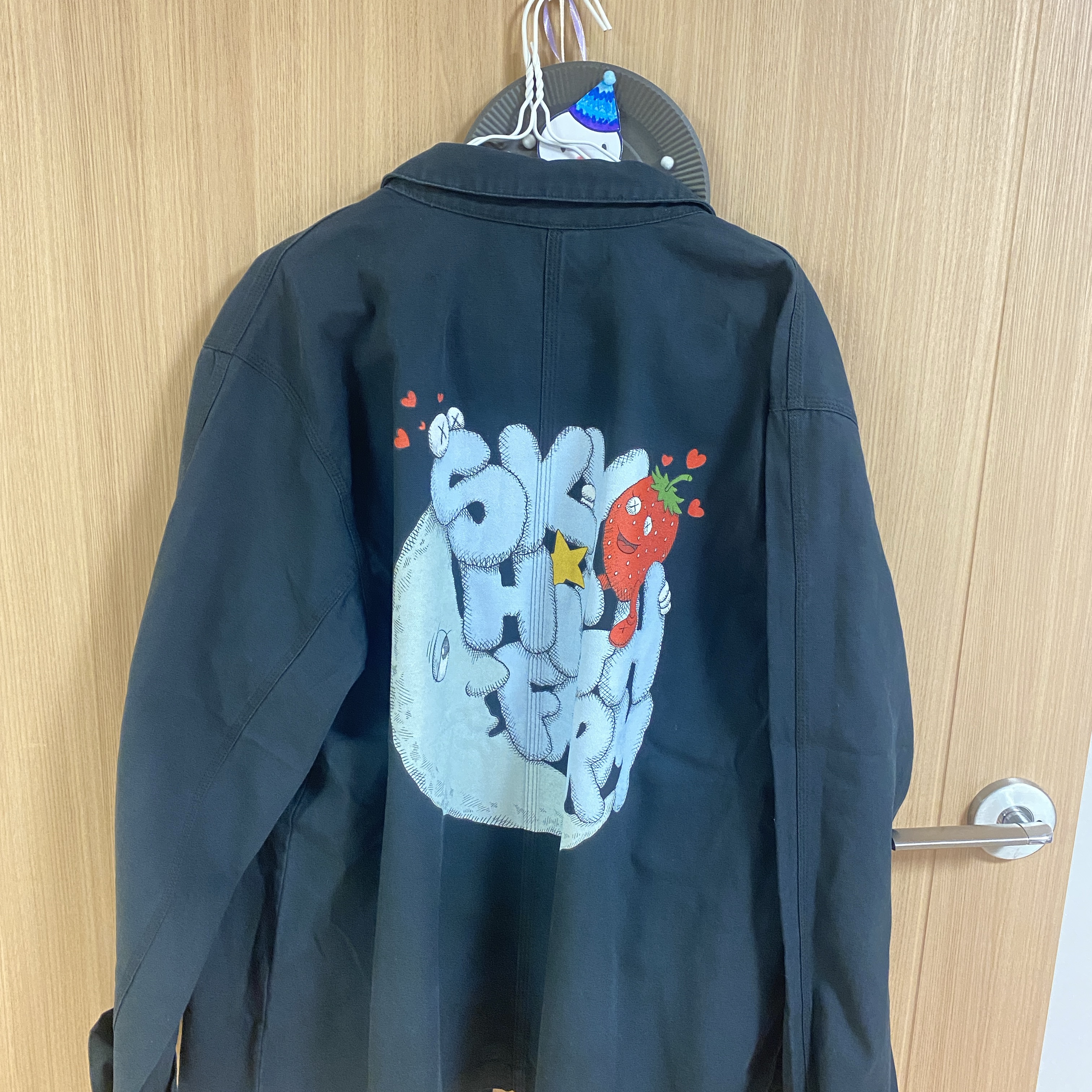 Nike x Kaws x Sky High Farm Workwear Chore Coat Black 착용 스타일