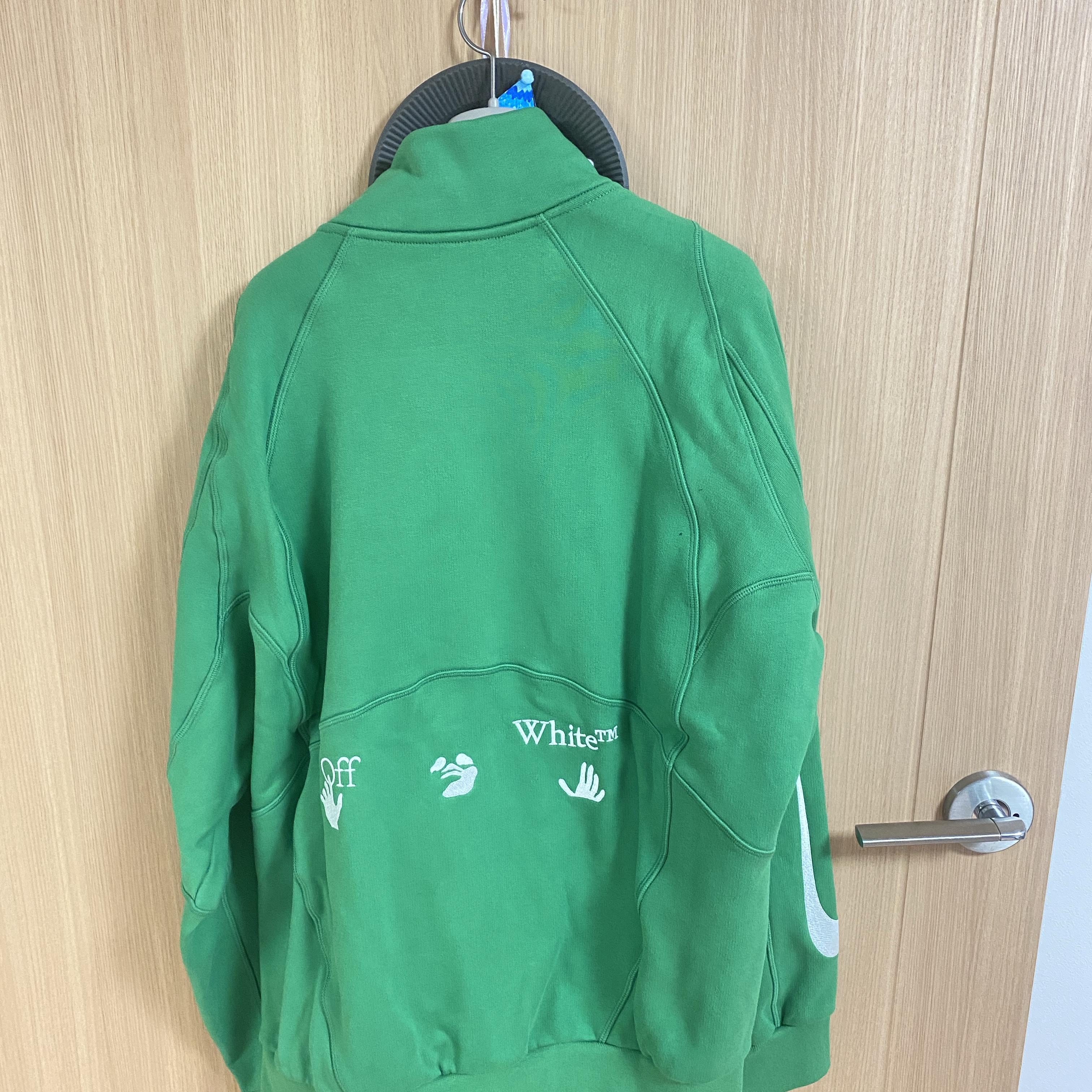 Nike x Off-White Mock Neck Track Jacket Kelly Green - Asia 착용 스타일