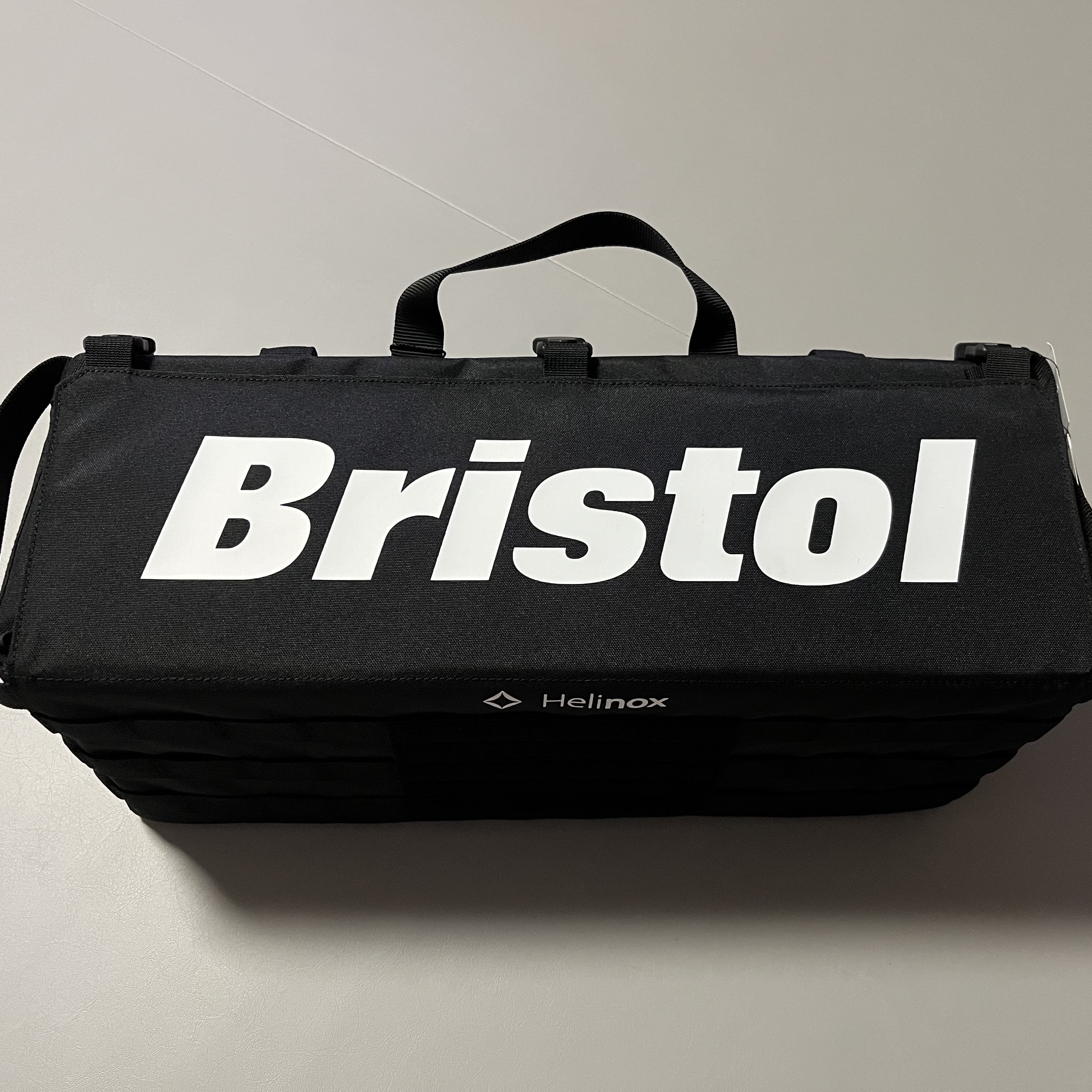 Helinox x FC Real Bristol Tactical Table Side Storage M Black 착용 스타일