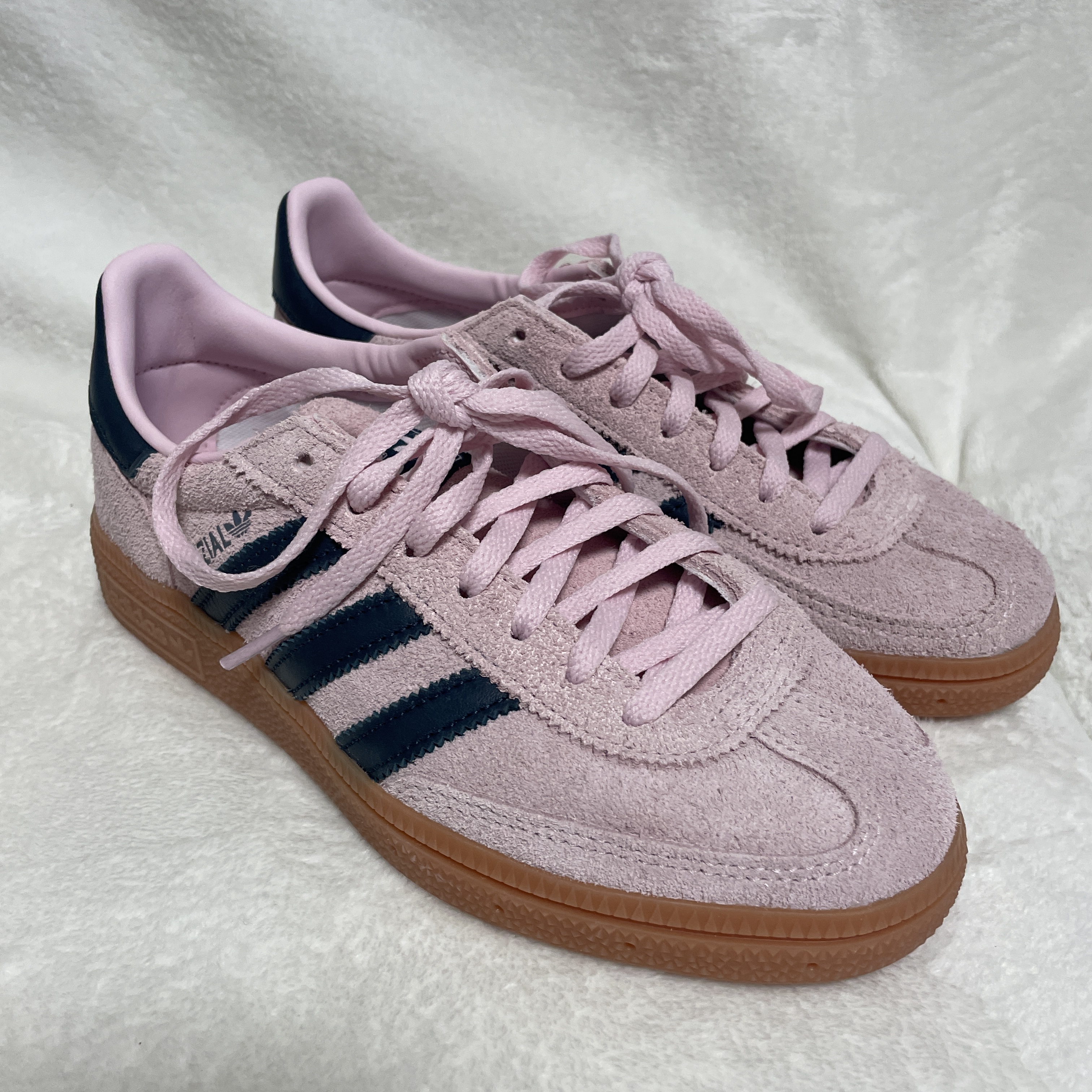 (W) Adidas Spezial Handball Clear Pink 착용 스타일