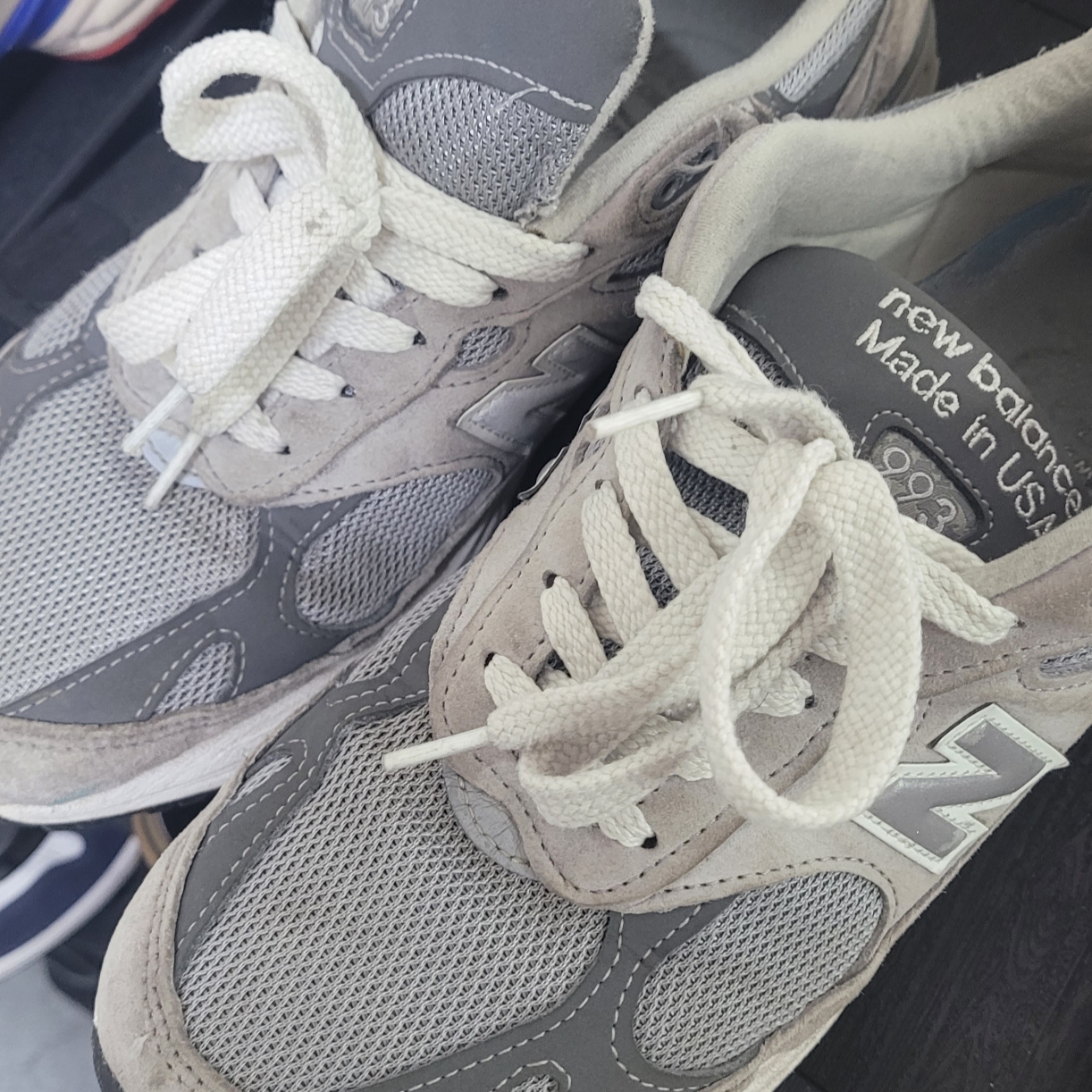 New Balance 993 Made in USA Grey - D Standard 착용 스타일