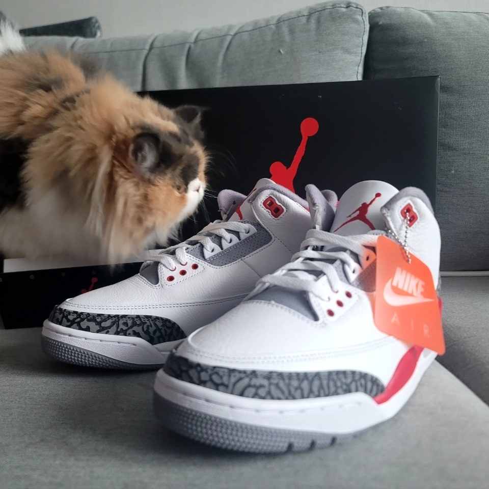 Jordan 3 Retro Fire Red 2022 착용 스타일 - 1