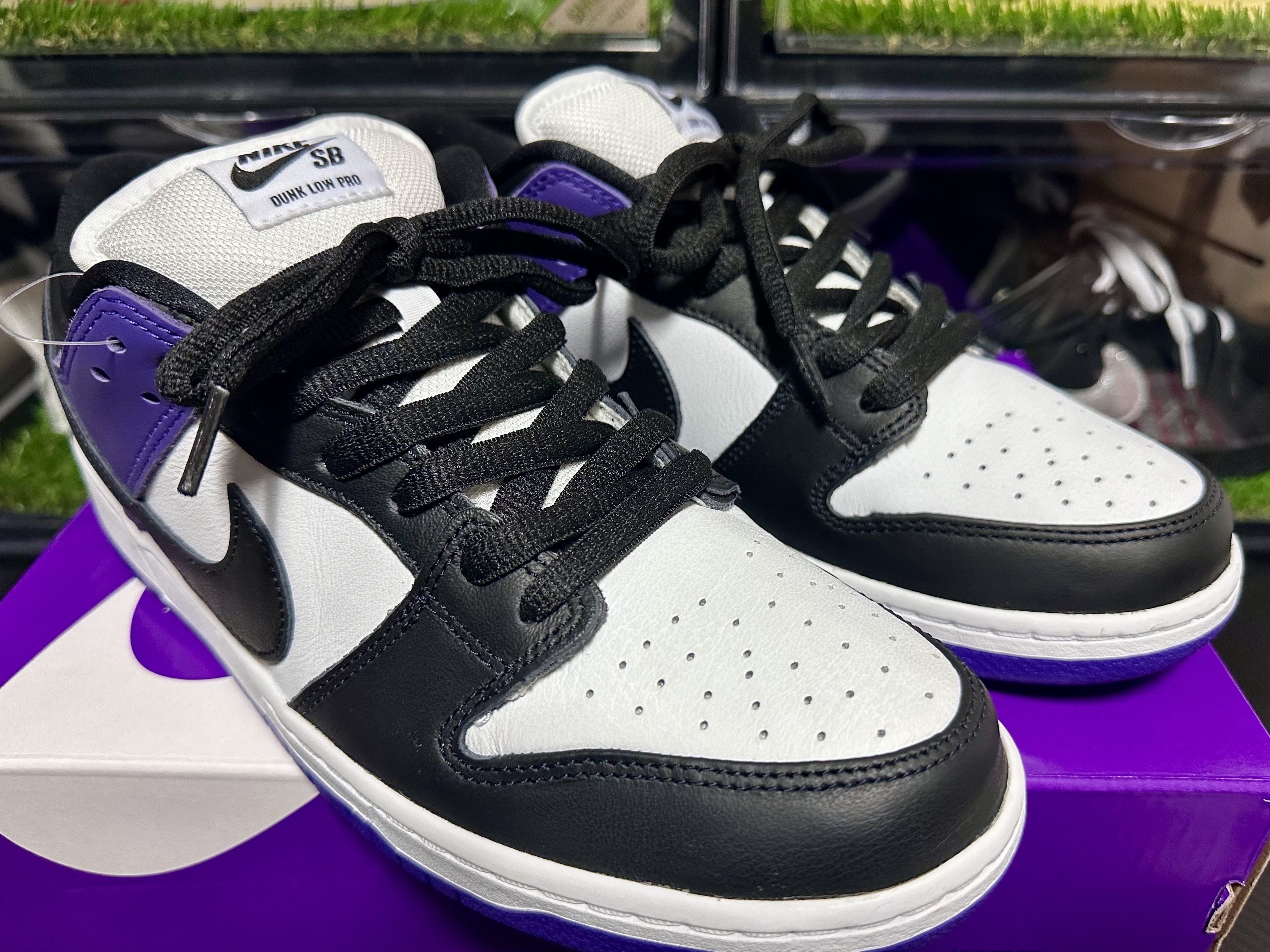Nike SB Dunk Low Pro Court Purple 착용 스타일 - 2