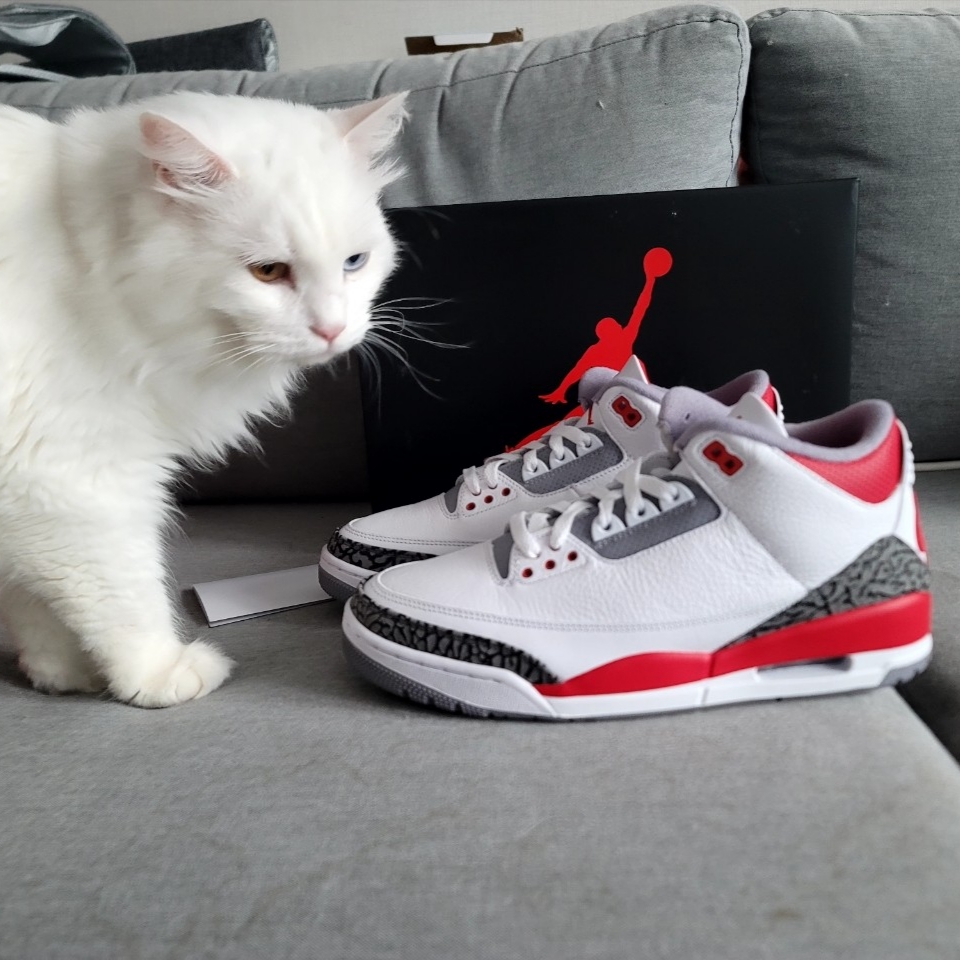 Jordan 3 Retro Fire Red 2022 착용 스타일 - 2