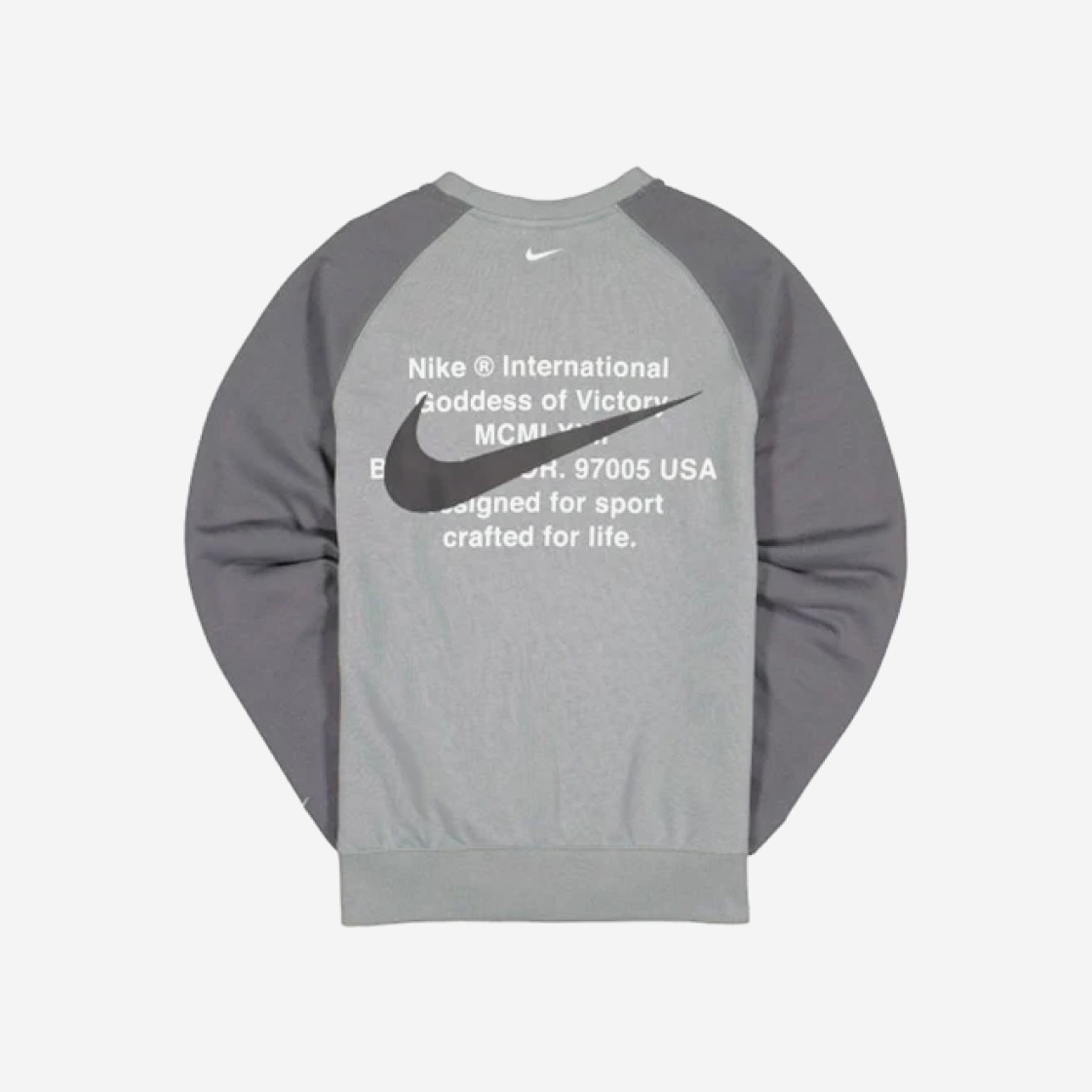 Nike NSW Double Swoosh Sweatshirt Particle Grey - US/EU 상세 이미지 2