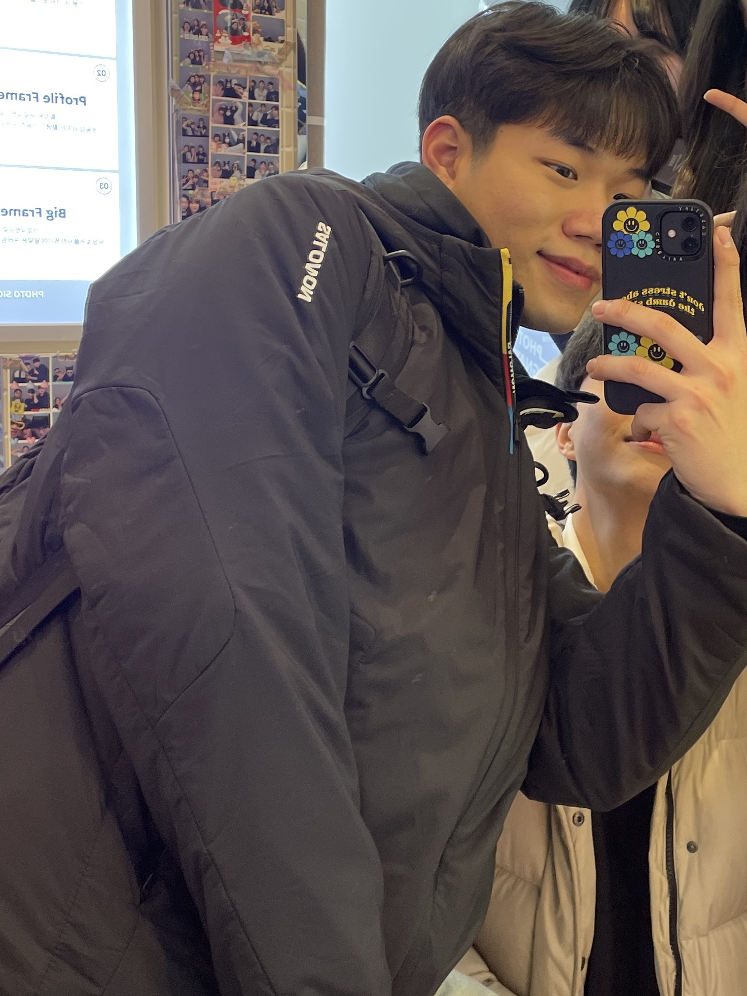 Salomon Modisay Jacket Black 착용 스타일