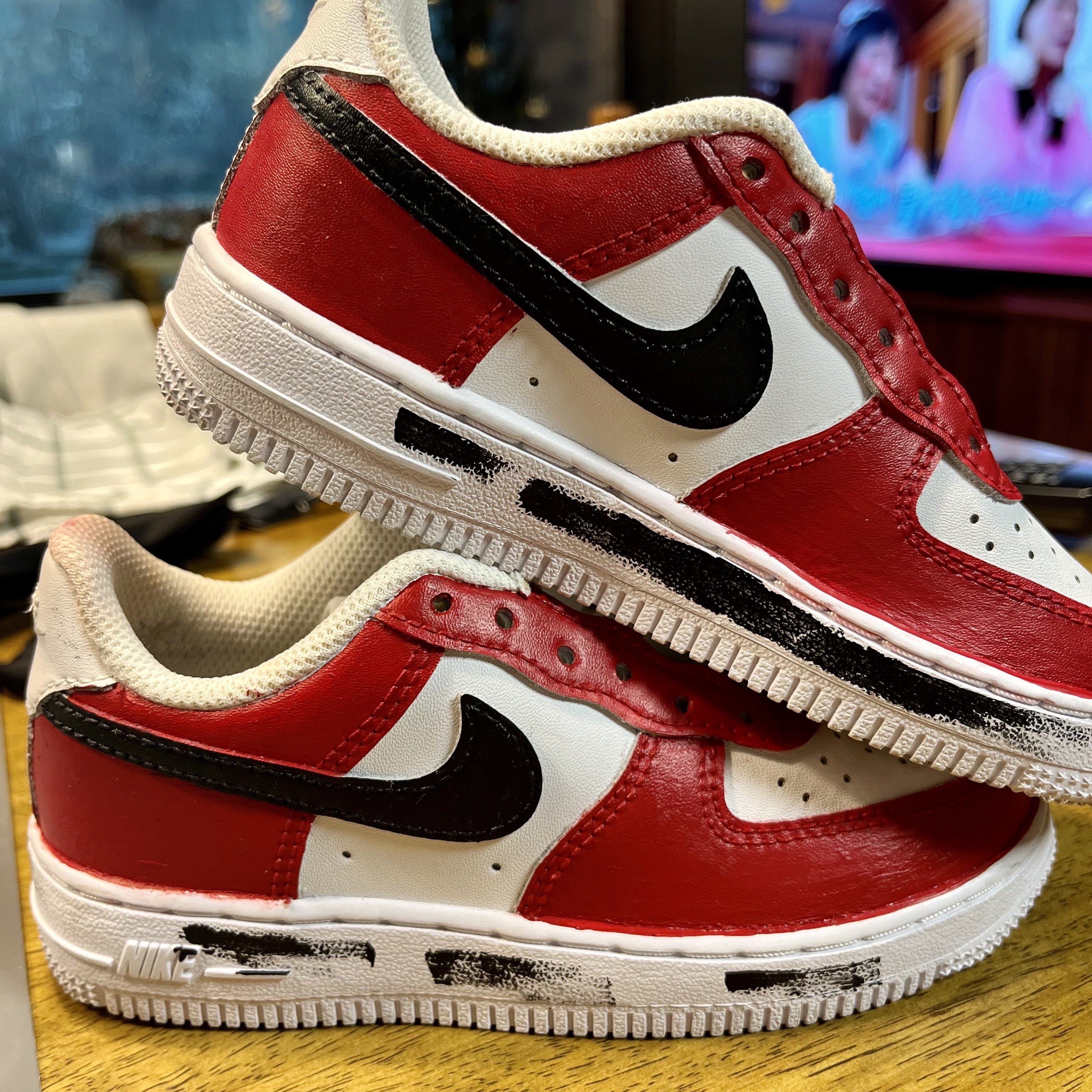 (GS) Nike Air Force 1 LE White 착용 스타일