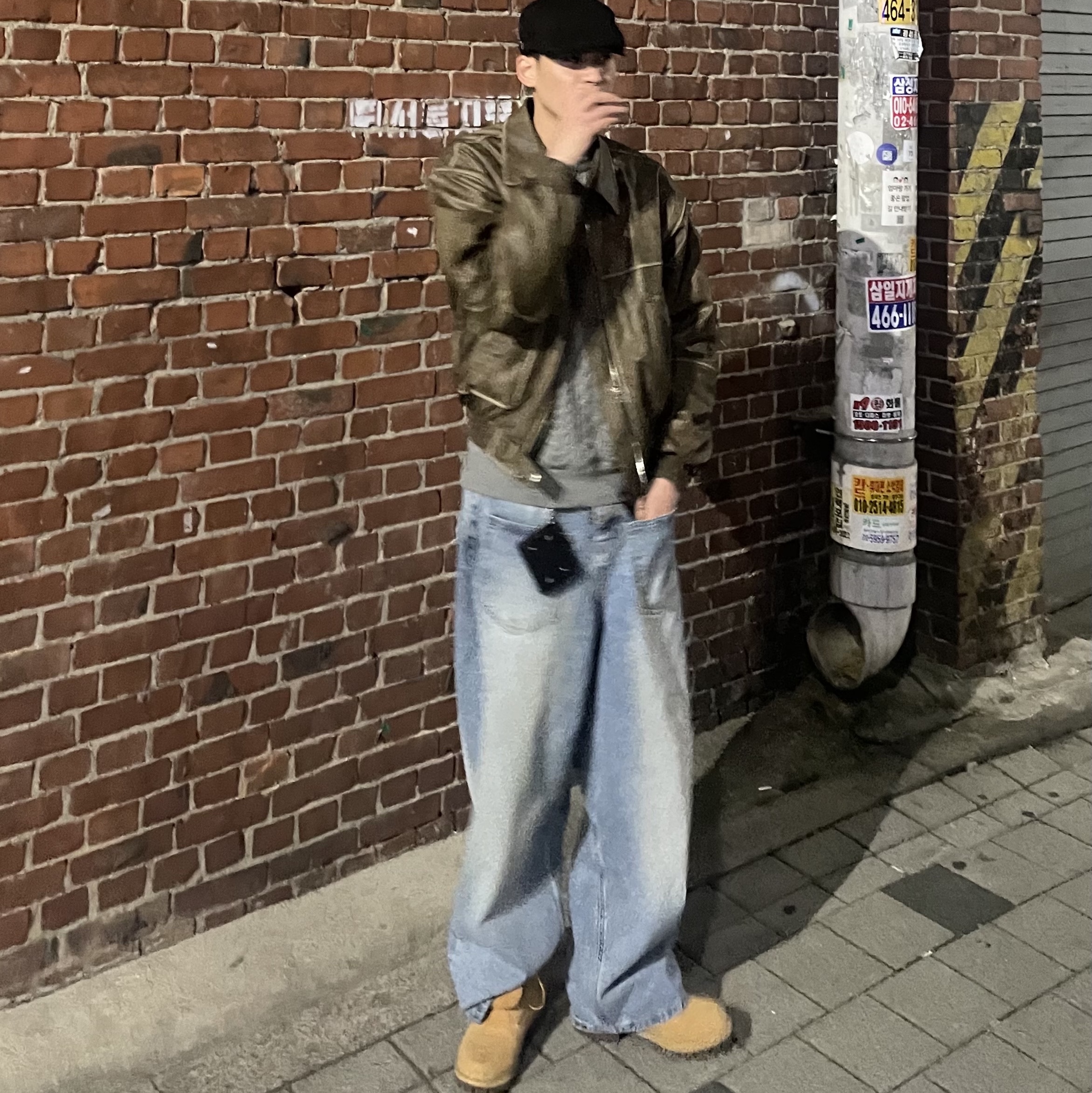 Timberland Premium 6 inch Waterproof Boot Wheat Nubuck - Wide, Maison Margiela Keyring Wallet Black 착용 스타일 - 1