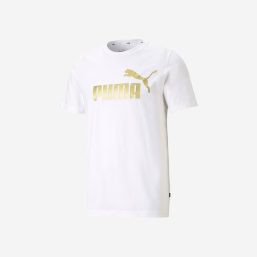 푸마 에센셜+ 로고 엑시큐션 티셔츠 화이트
