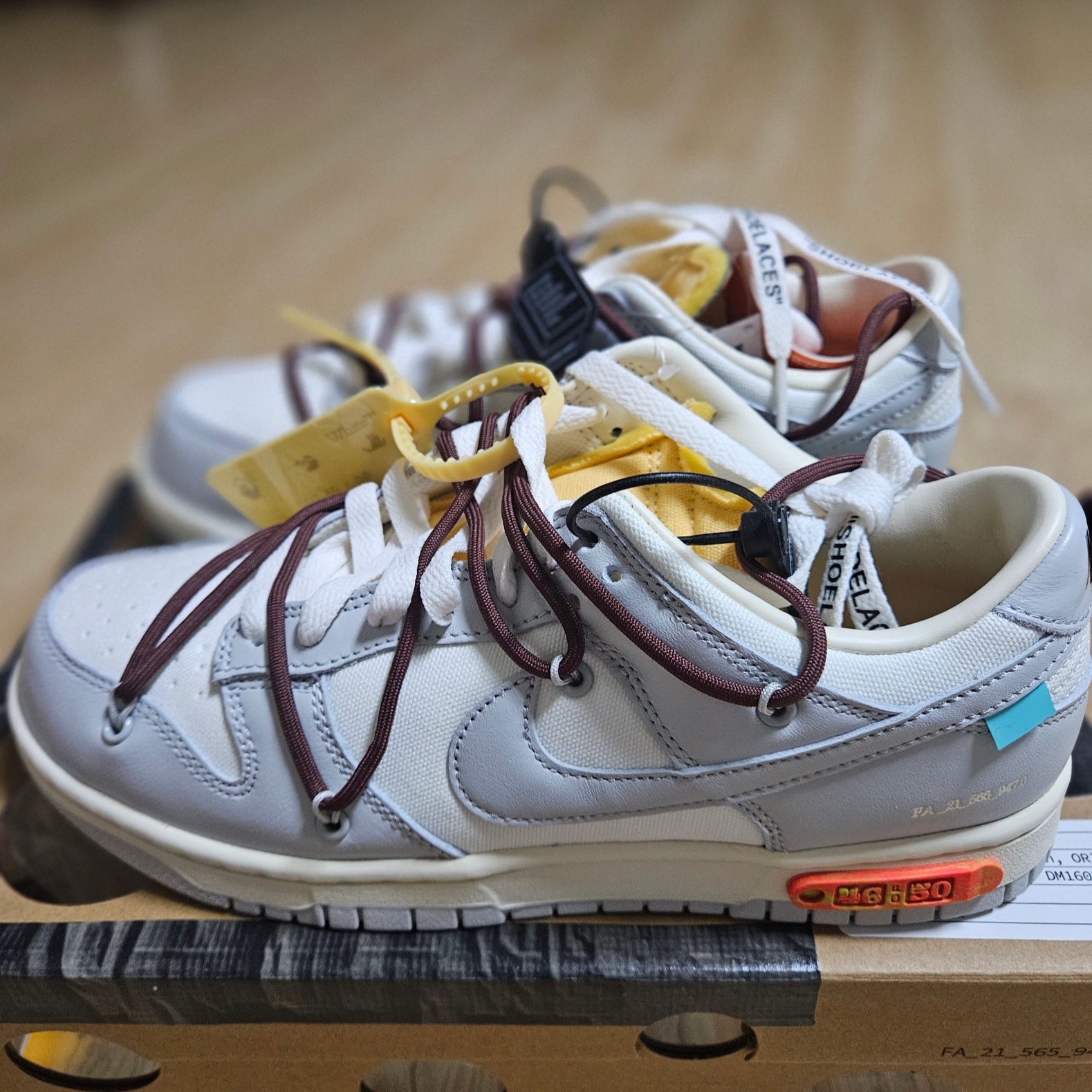 Nike x Off-White Dunk Low The 50 - Lot 46 착용 스타일