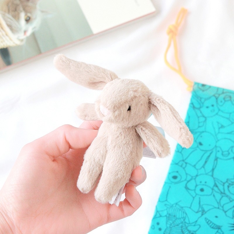Jellycat Bashful Bunny Bag Charm Beige 착용 스타일 - 1