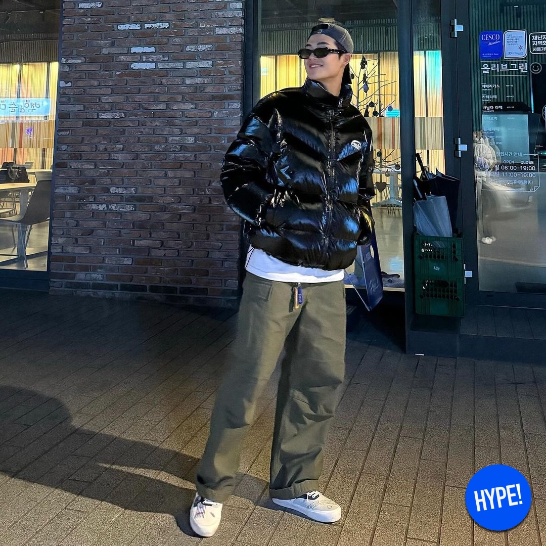 Canada Goose Crofton Puffer Black, Emis Luster Reversible Down Jacket Black 착용 스타일 - 4