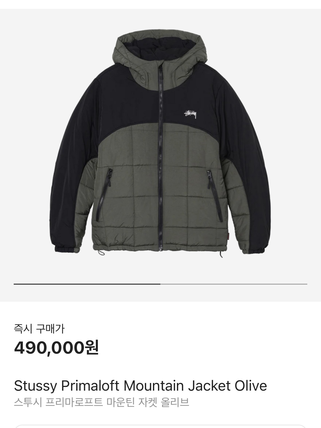 Stussy Primaloft Mountain Jacket Olive, Stussy World Tour Zip Hoodie Grape 2023 착용 스타일 - 2