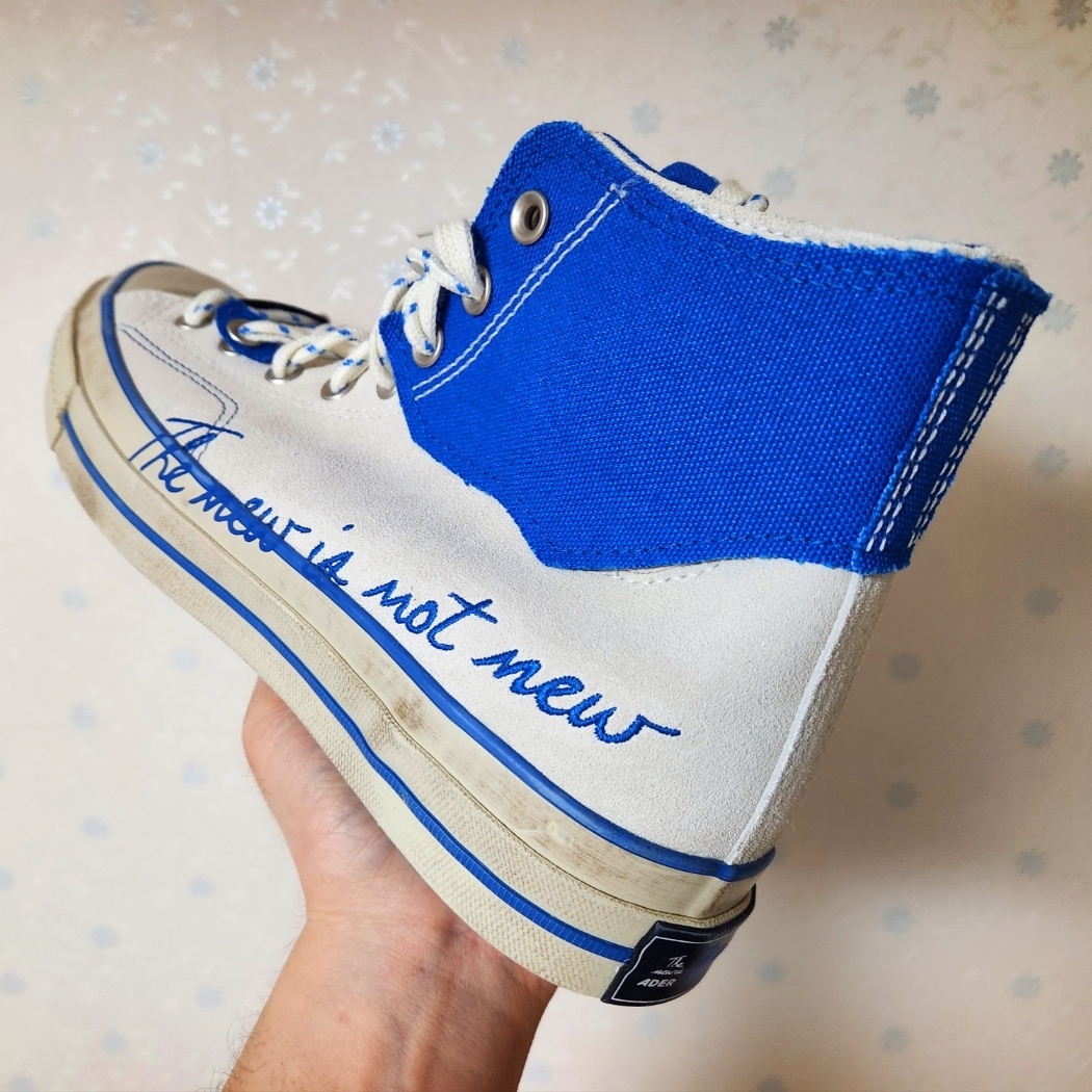 Converse x Ader Error Chuck 70 High White 착용 스타일 - 2
