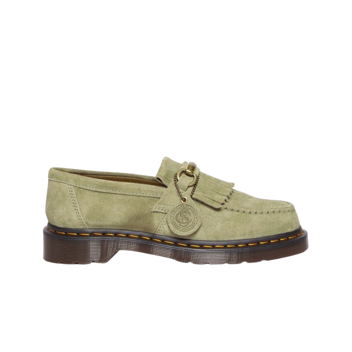 닥터마틴 아드리안 스내플 스웨이드 로퍼 페일 올리브(Dr. Martens Adrian Snaffle Suede Loafers Pale Olive)