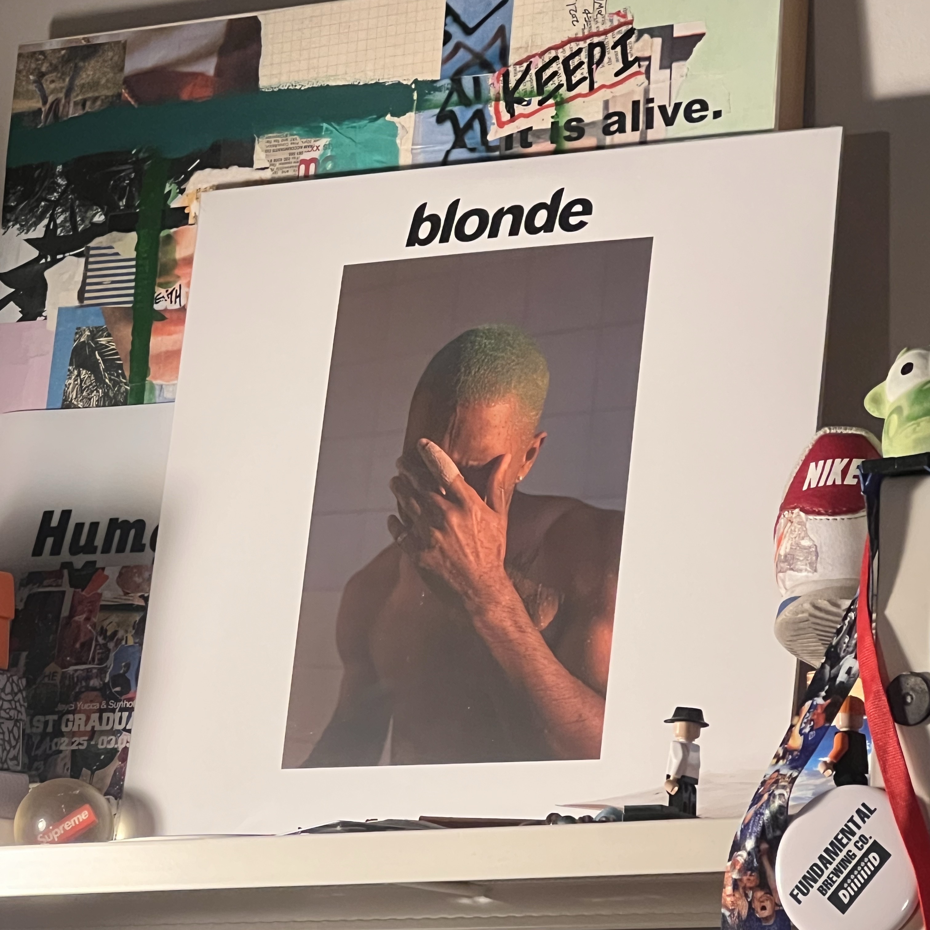 Frank Ocean Blonde Black (2LP) 착용 스타일 - 1