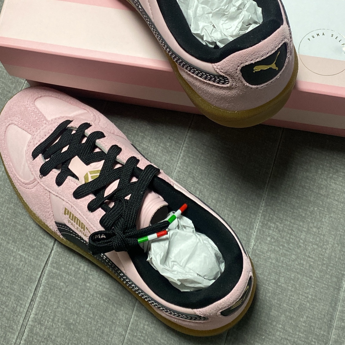 Puma x Palermo F.C. Sneakers Bright Pink Black 착용 스타일 - 4