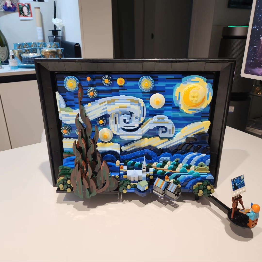 Lego Vincent Van Gogh The Starry Night 착용 스타일
