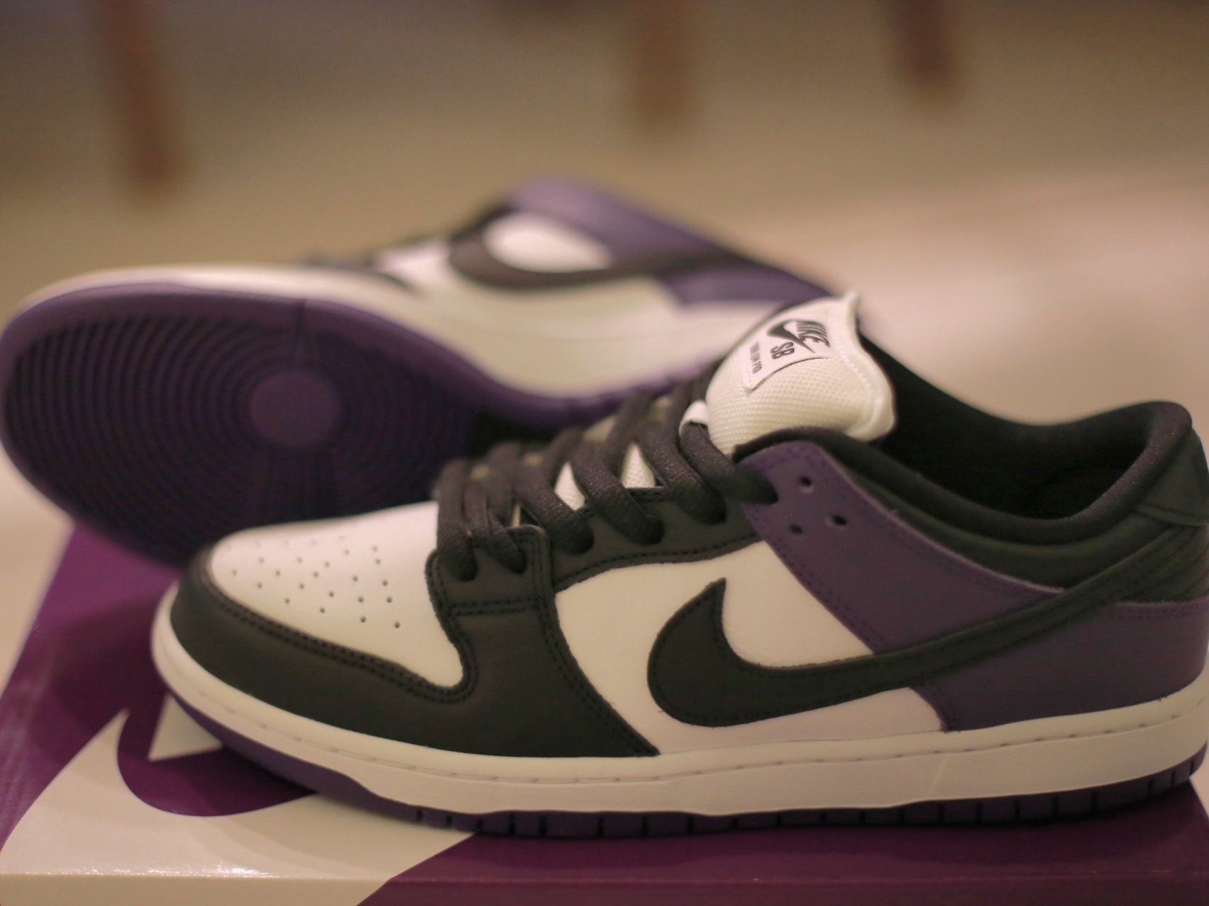 Nike SB Dunk Low Pro Court Purple 착용 스타일 - 4