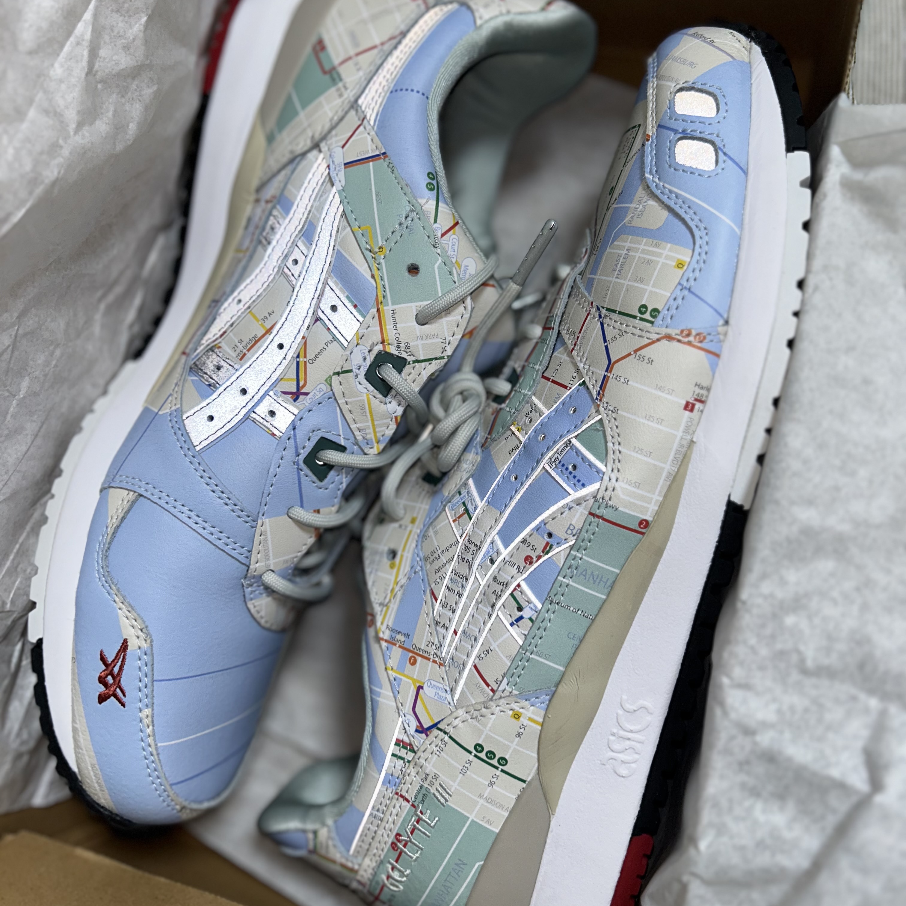Asics x Atmos Gel-Lyte III OG Subway Pack NYC 착용 스타일 - 7