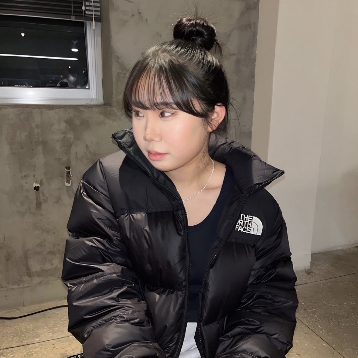 The North Face 1996 Eco Nuptse Jacket Black 착용 스타일 - 2