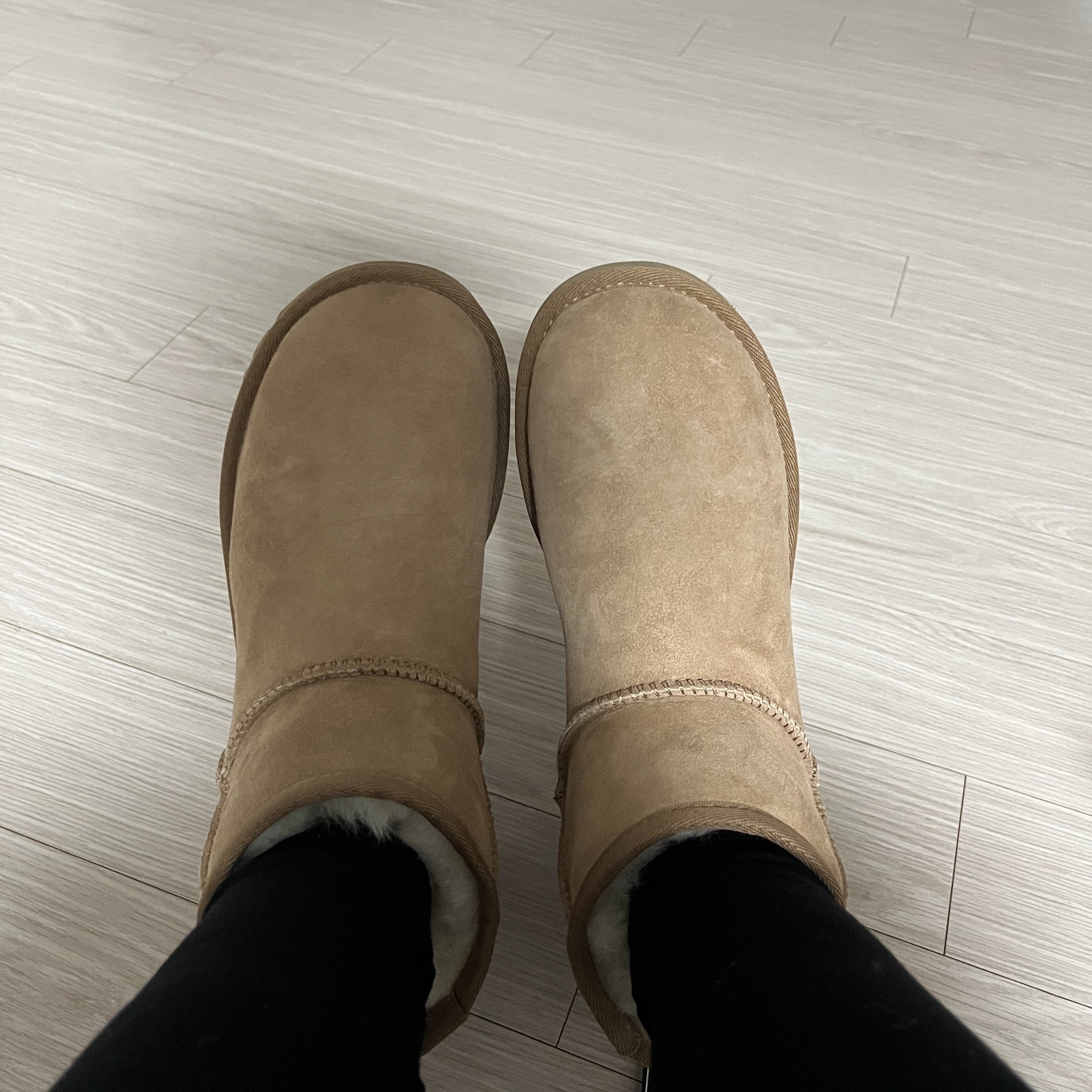 (W) UGG Classic Mini II Boots Chestnut 착용 스타일