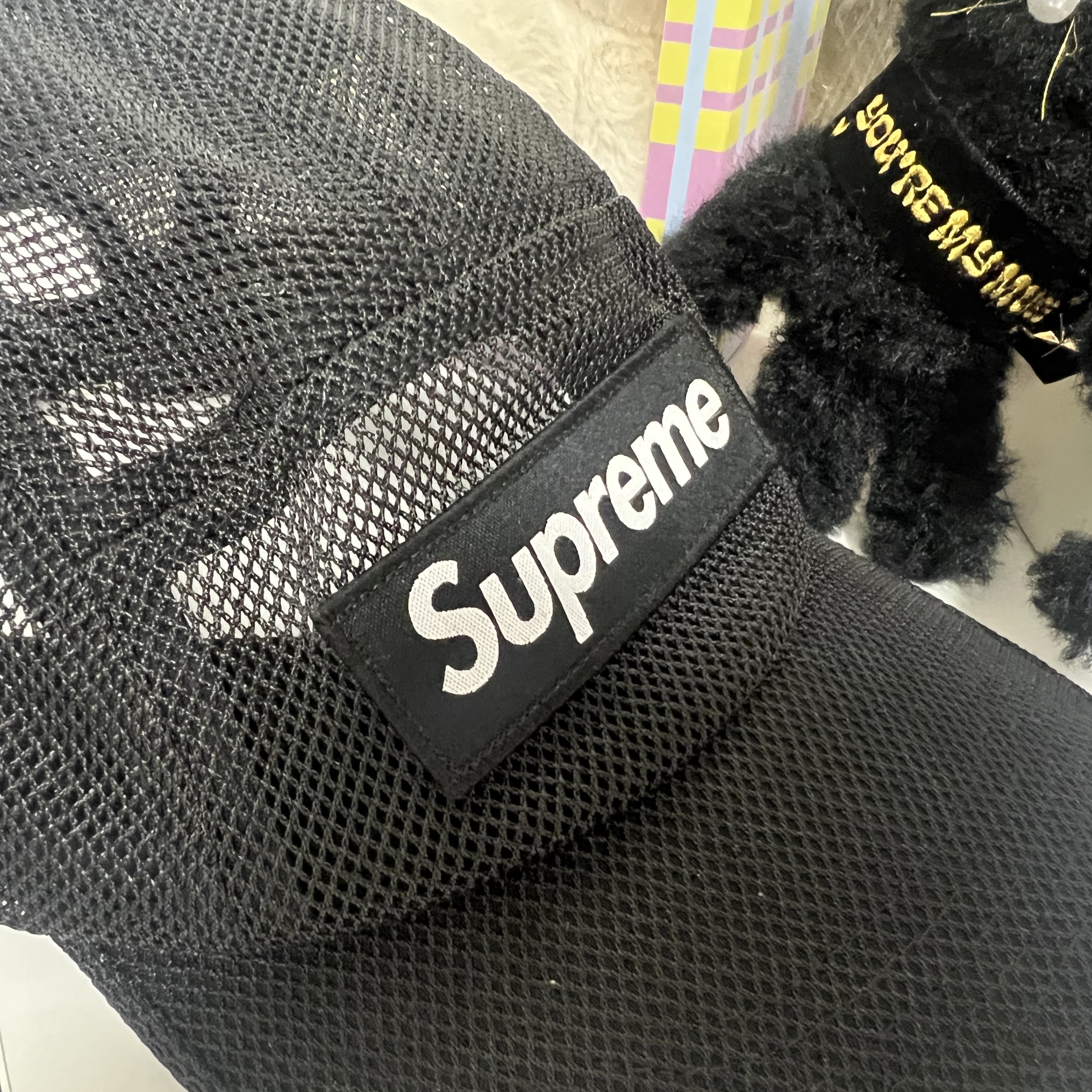 Supreme Mesh Cordura Camp Cap Black - 23SS 착용 스타일 - 1