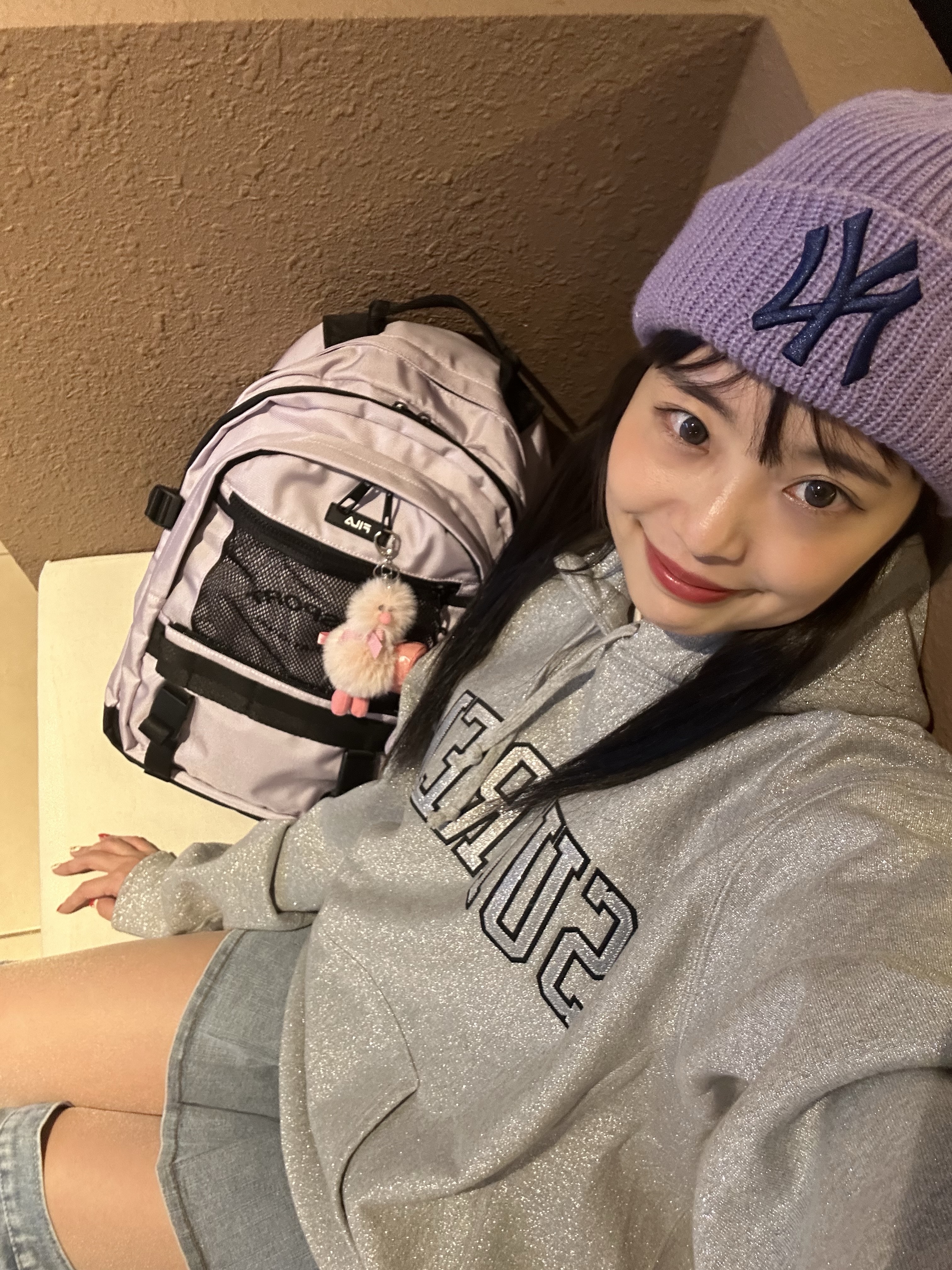 Supreme Glitter Arc Hooded Sweatshirt Heather Grey - 23SS 착용 스타일 - 7