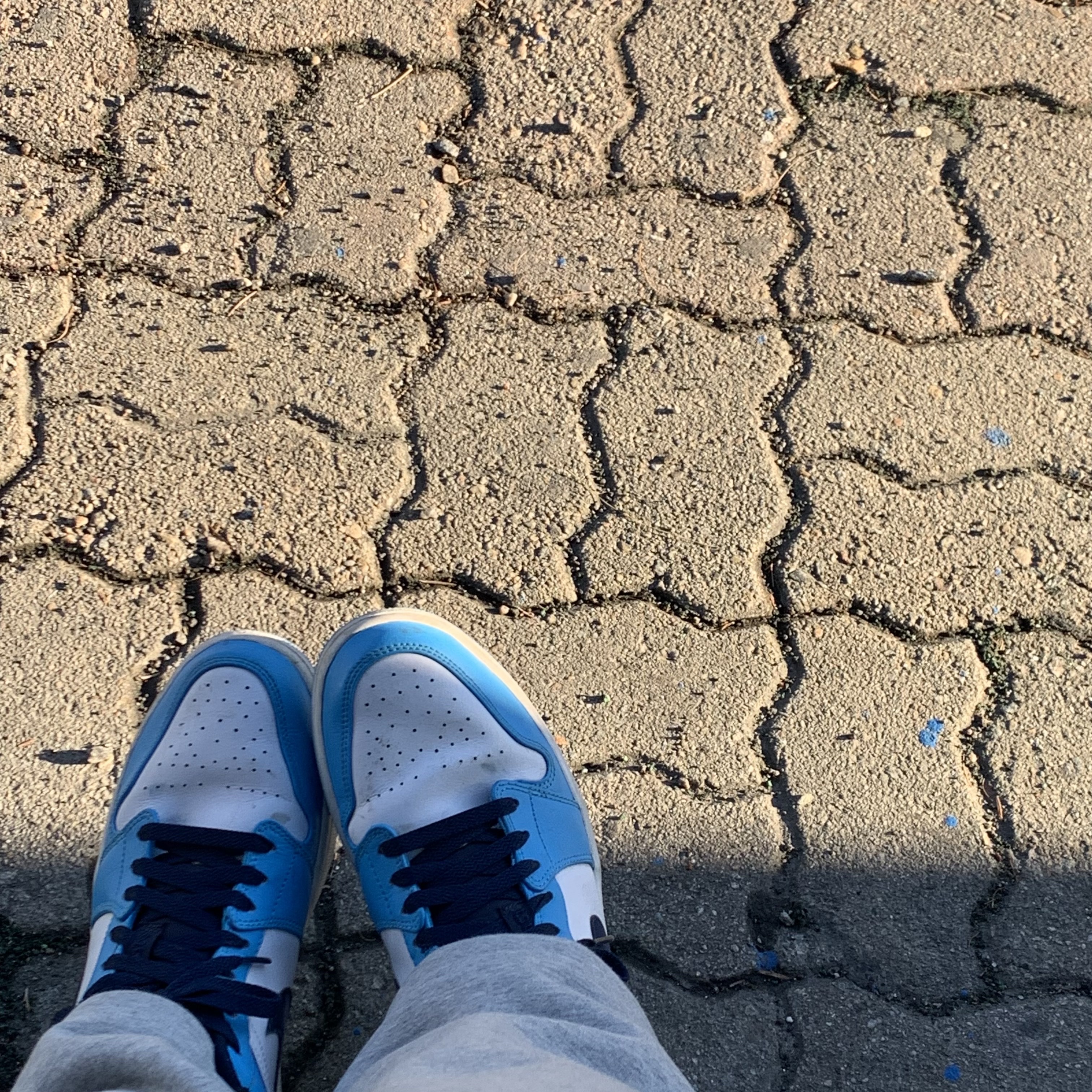 Jordan 1 Low Dark Powder Blue 착용 스타일