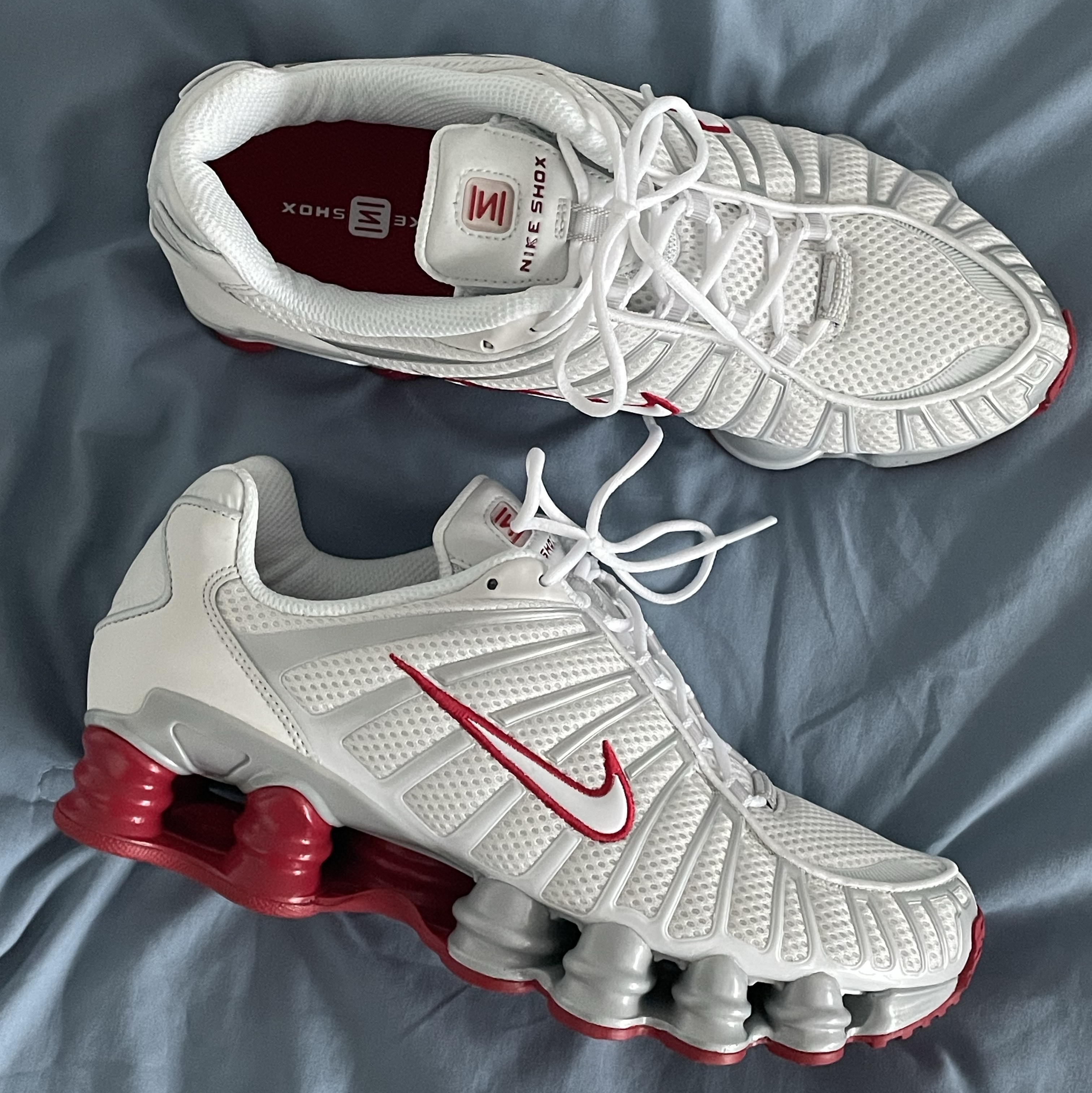 (W) Nike Shox TL Platinum Tint 착용 스타일