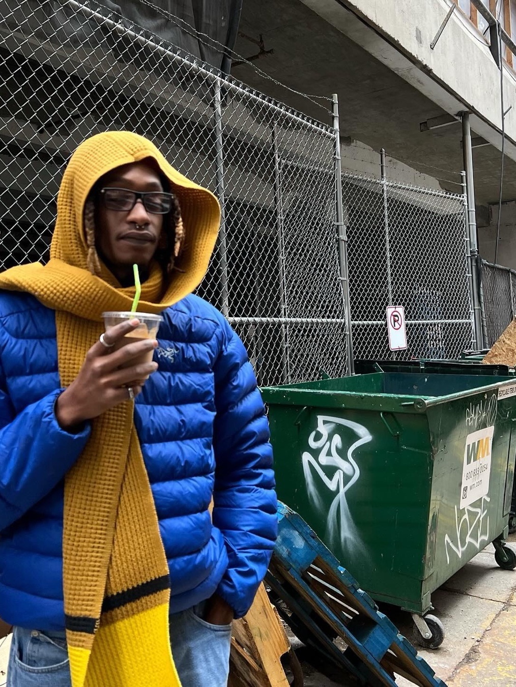 Palace x C.P. Company DD Shell Ripstop Explorer Jacket Mazarine Blue - 23FW, The North Face 1996 Retro Nuptse Jacket Norse Blue 착용 스타일 - 5