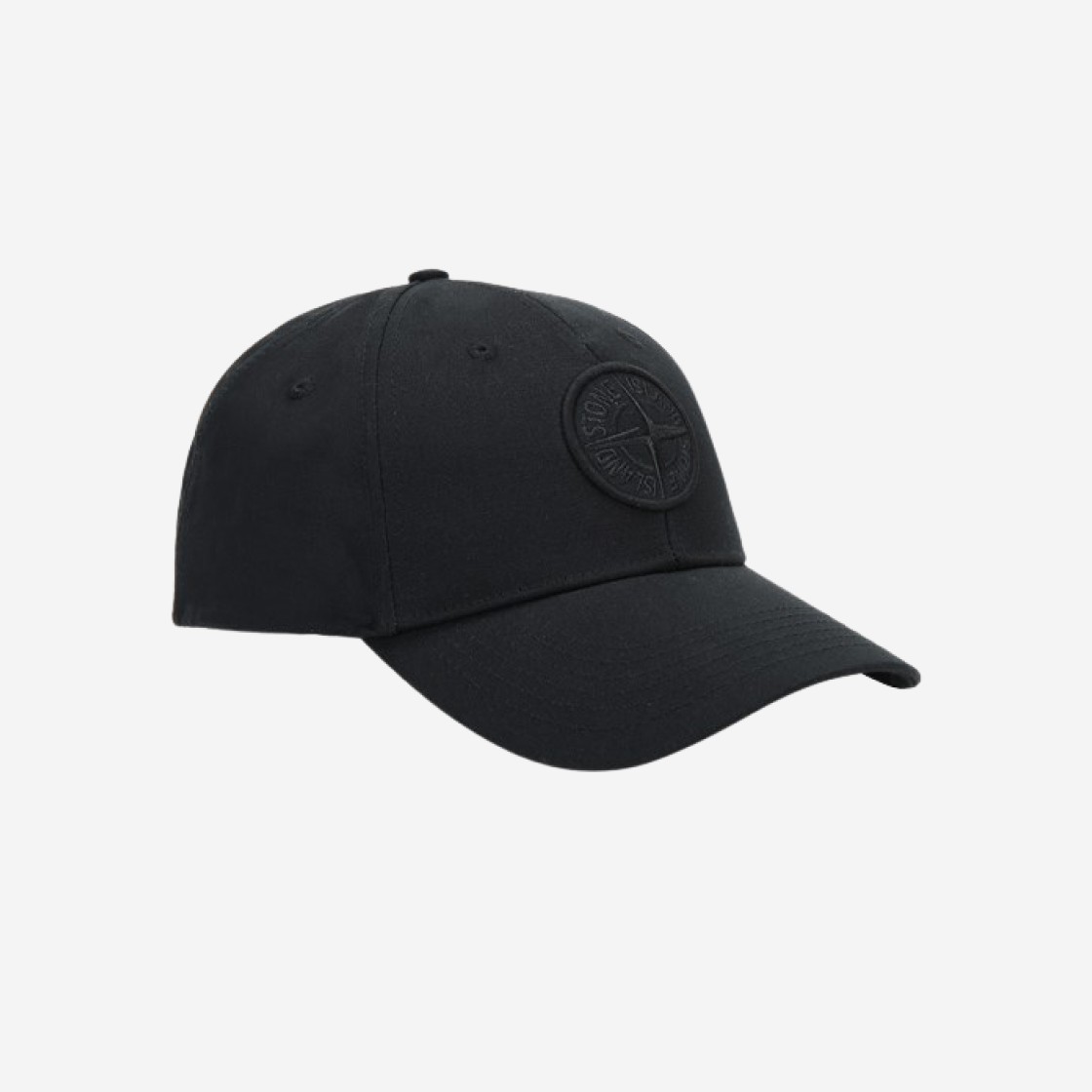 Stone Island 99661 6-Panel Cap Black - 24SS 상세 이미지 1