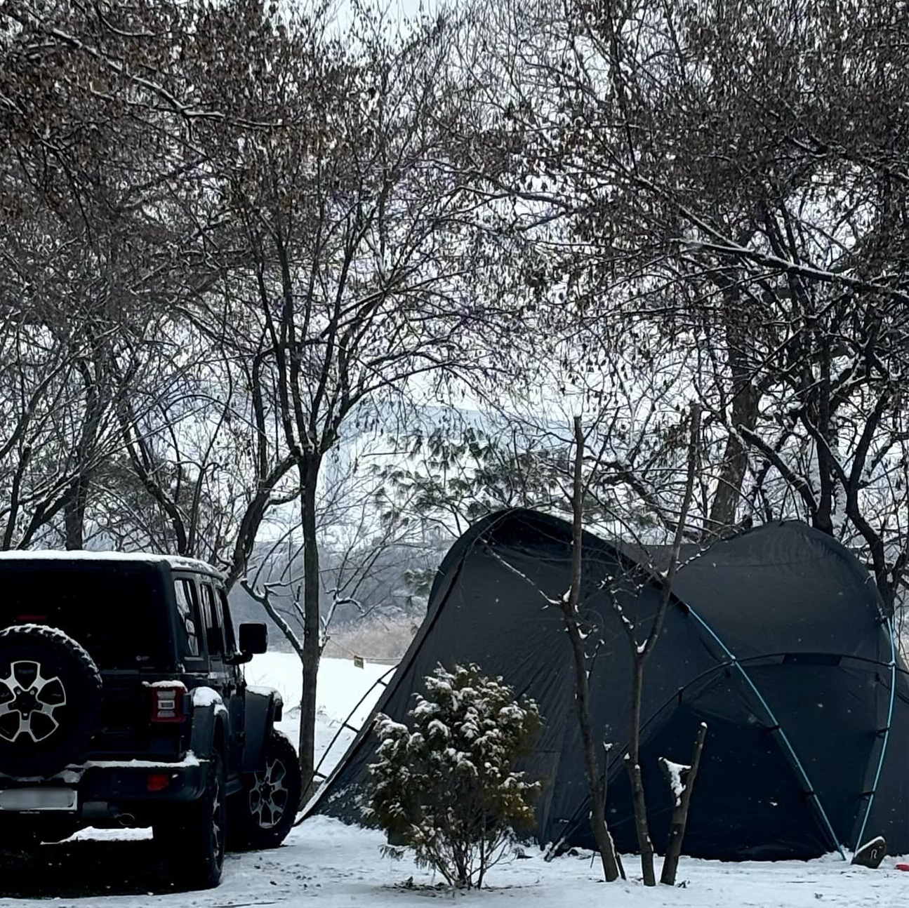 Helinox V-Tarp 4.0 Black, Supreme Box Logo Lamp Red (Korean Ver.) - 23FW 착용 스타일 - 1