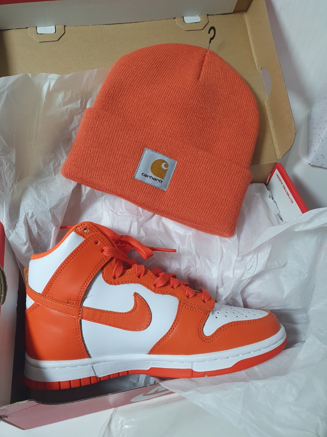(GS) Nike Dunk High Orange Blaze, (W) Nike Dunk High Orange Blaze 착용 스타일
