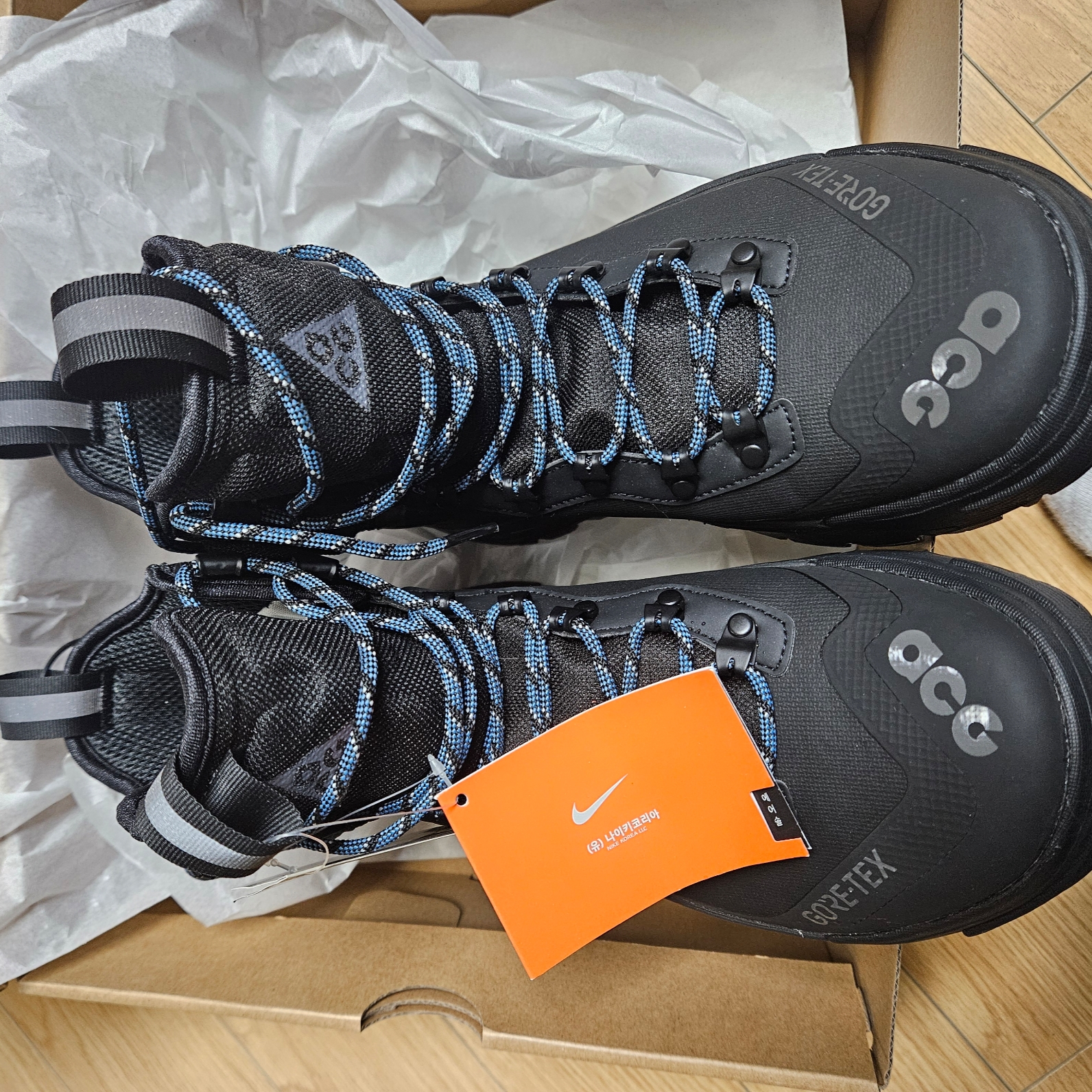 Nike ACG Air Zoom Gaiadome Gore-Tex Black 착용 스타일 - 2