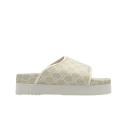 (W) Gucci Platform Slide Mystic White