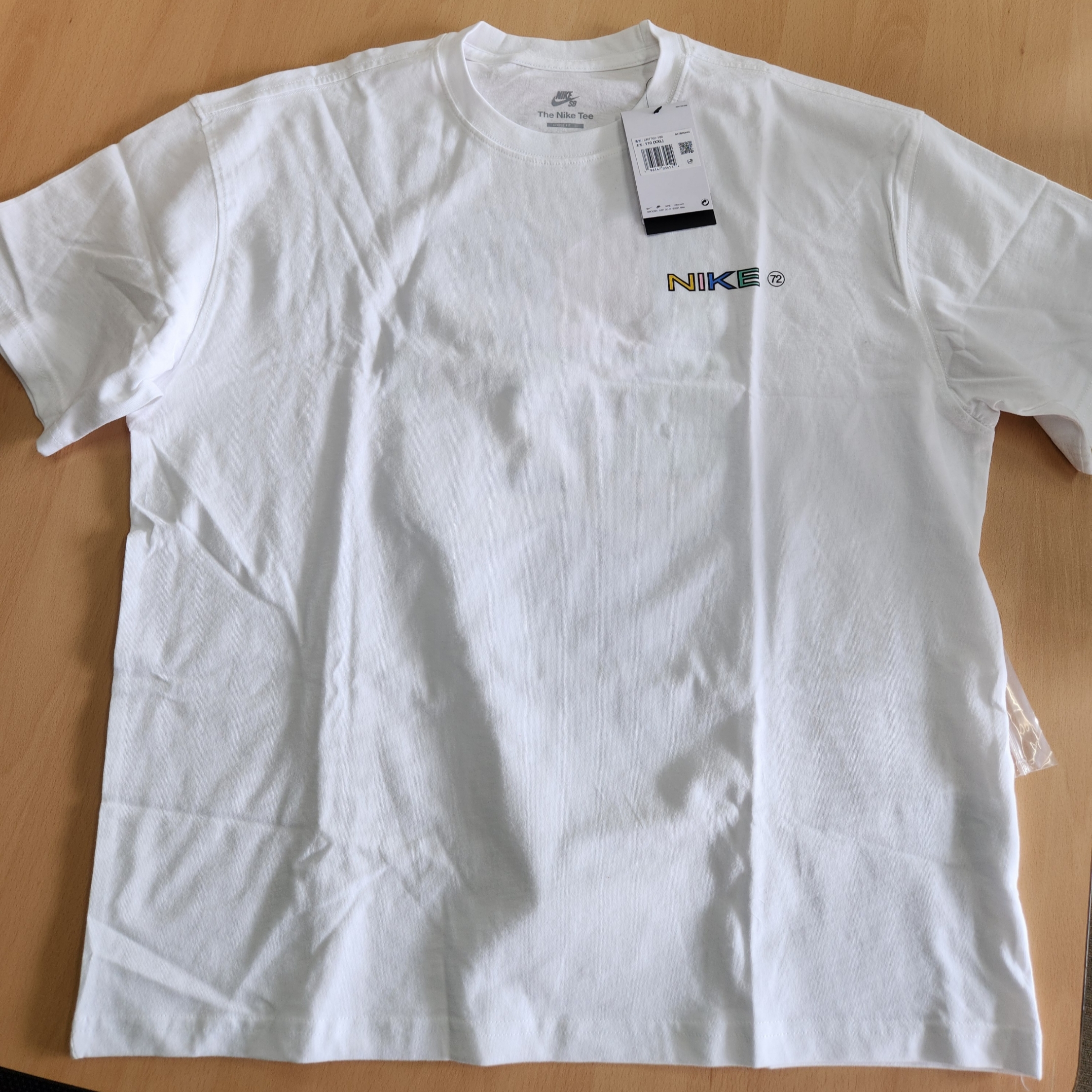 Nike SB Logo Skateboarding Apple Pigeon T-Shirt White - Asia 착용 스타일 - 2