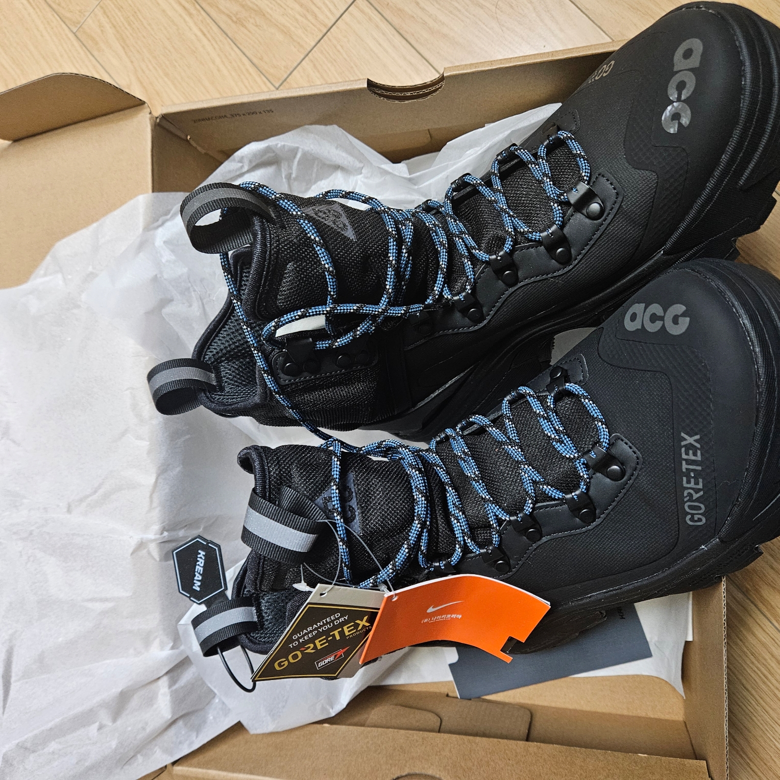 Nike ACG Air Zoom Gaiadome Gore-Tex Black 착용 스타일 - 3