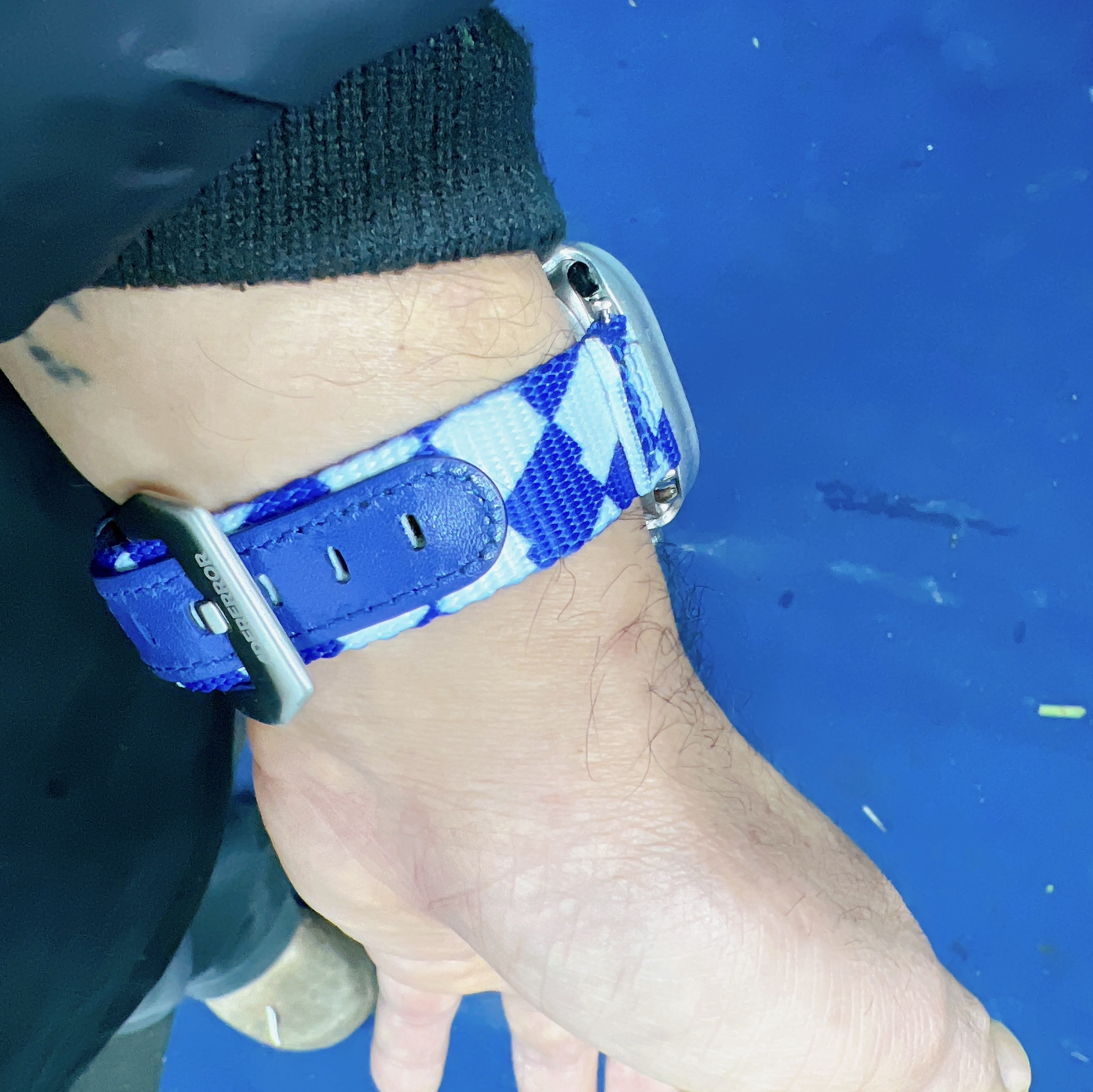 Ader Error Tenit Watch Strap Z-Blue 착용 스타일