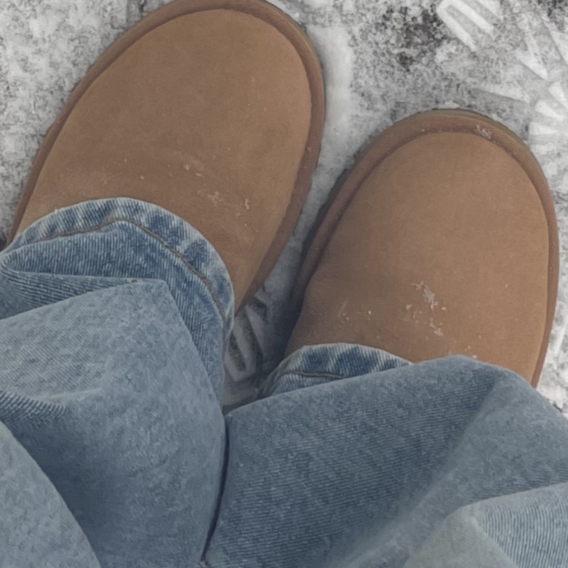 (W) UGG Classic Mini II Boots Chestnut 착용 스타일
