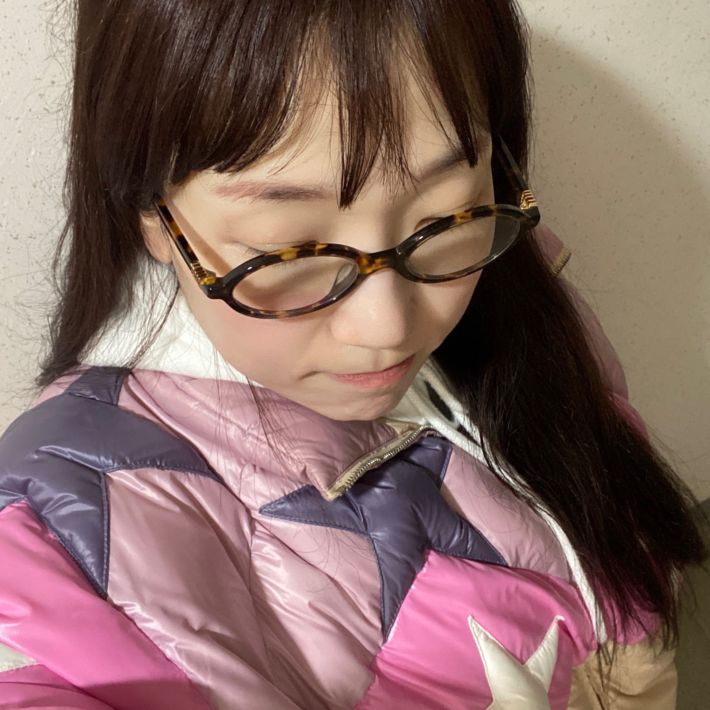 (W) Miu Miu Regard sunglasses Blue Lenses Honey Tortoiseshell Acetate Alternative fit 착용 스타일