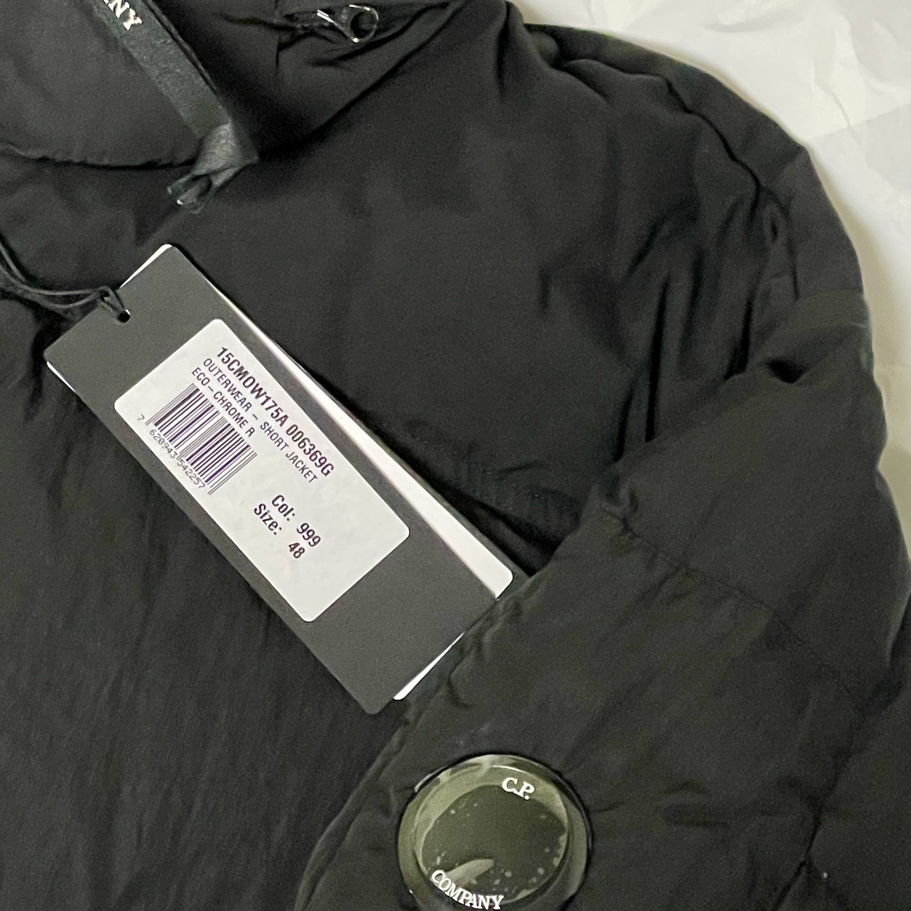 C.P. Company Eco-Chrome R Mixed Down Jacket Black - 23FW 착용 스타일